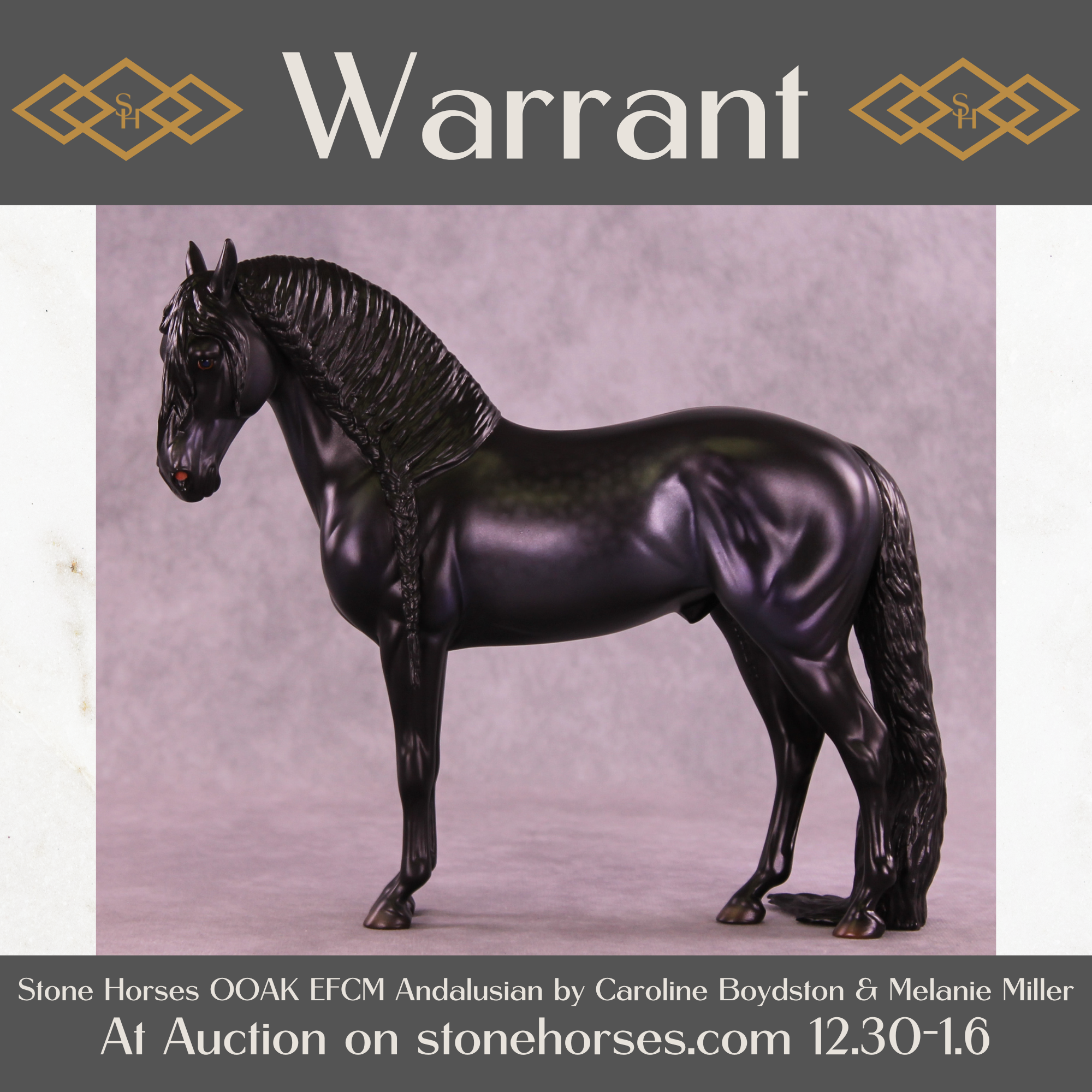 Warrant OOAK EFCM Andalusian by Caroline Boydston Best Offer 12/30/2025