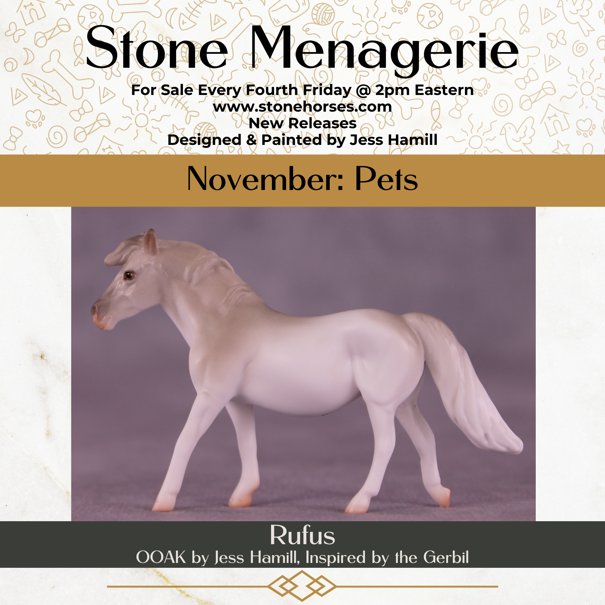 Rufus OOAK Chip Pony by Jess Hamill MS25