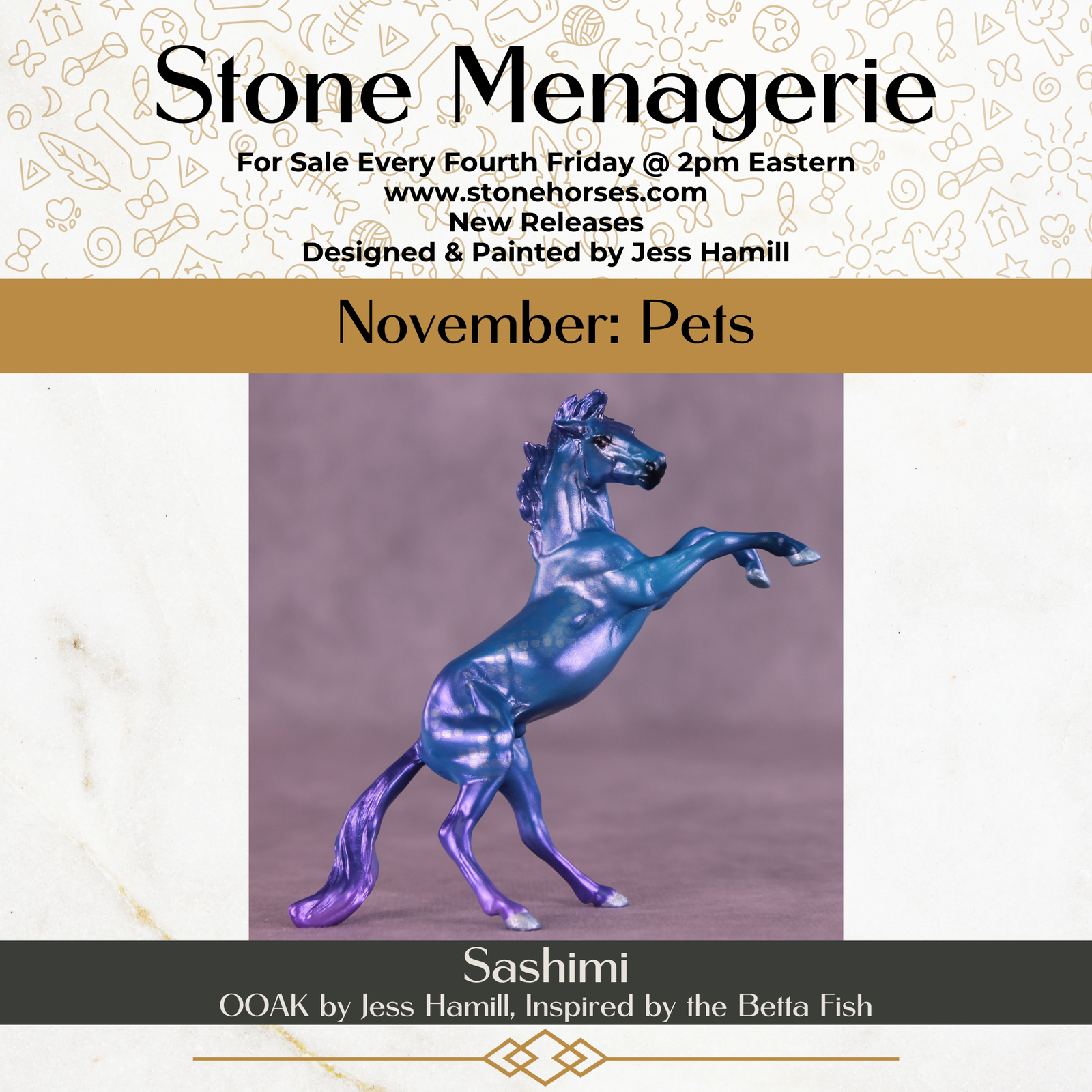 Sashimi OOAK Chip Mustang by Jess Hamill MS25