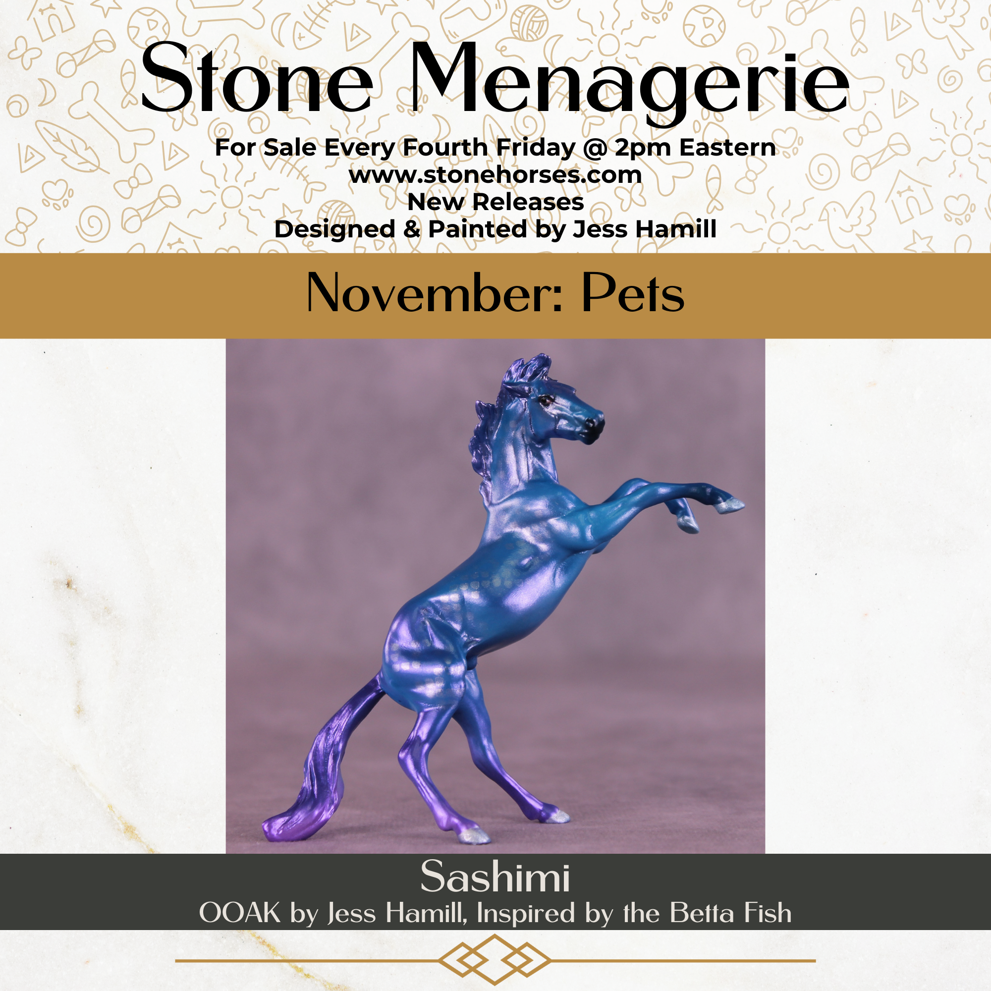 Sashimi OOAK Chip Mustang by Jess Hamill MS25