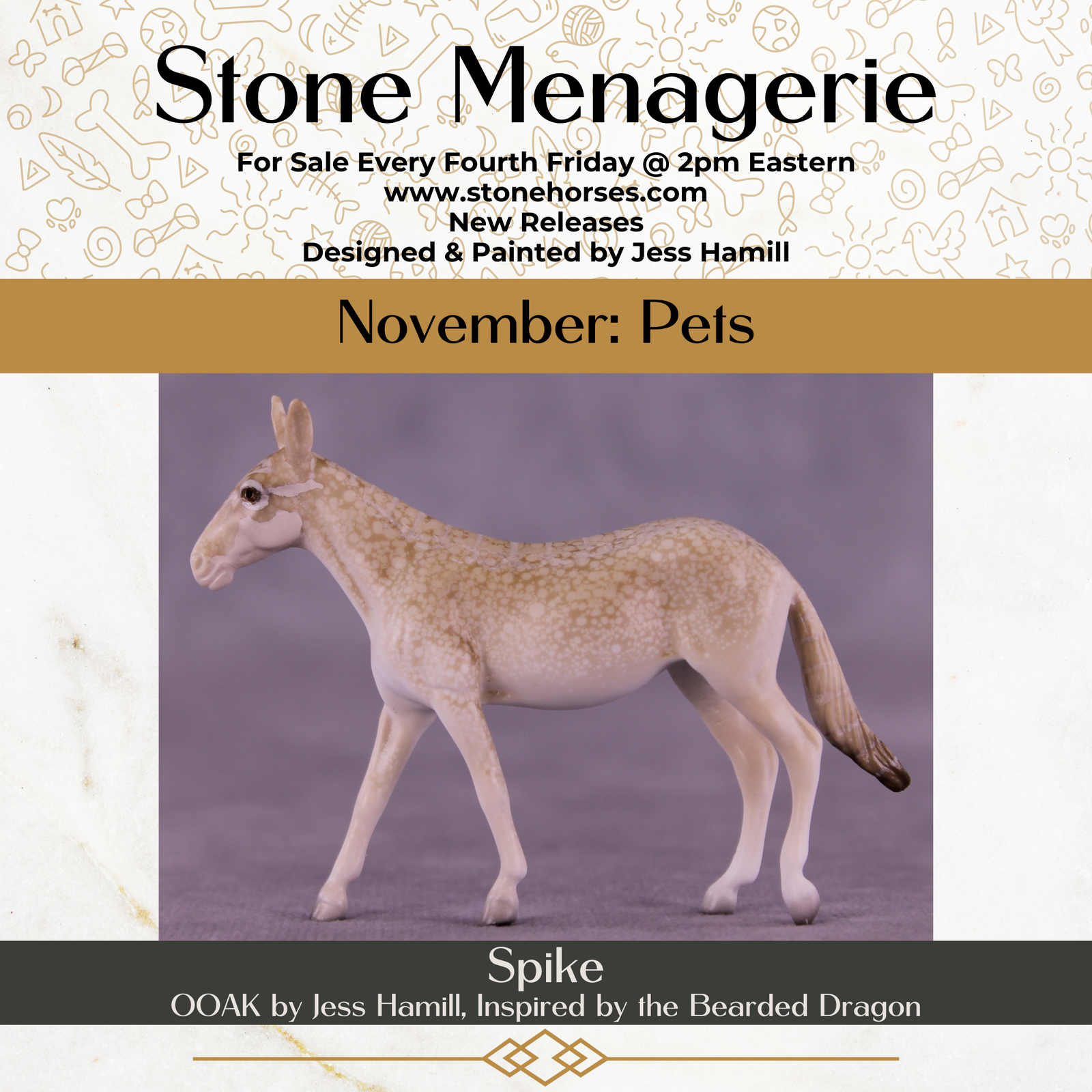 Spike OOAK Chip Mule by Jess Hamill MS25