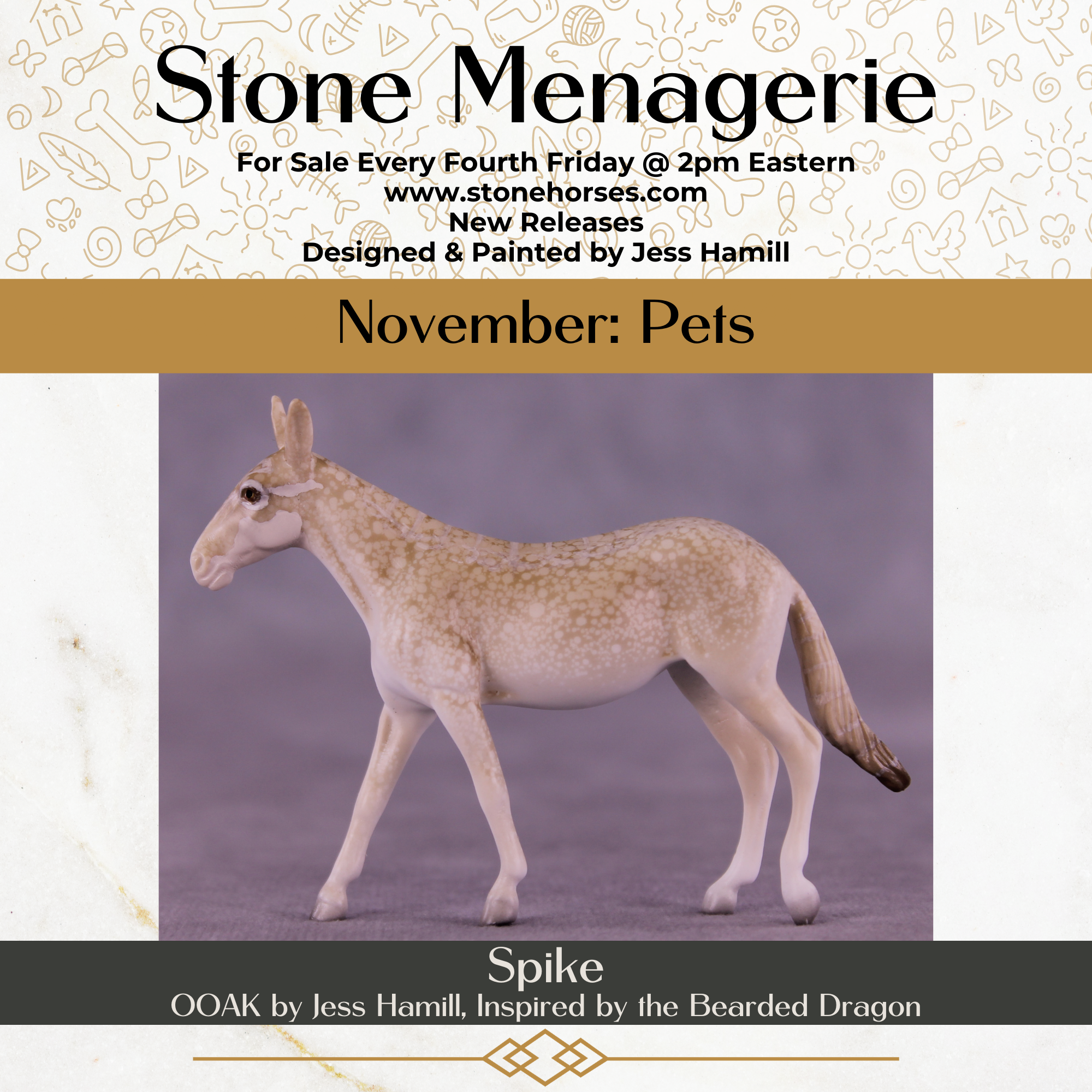 Spike OOAK Chip Mule by Jess Hamill MS25