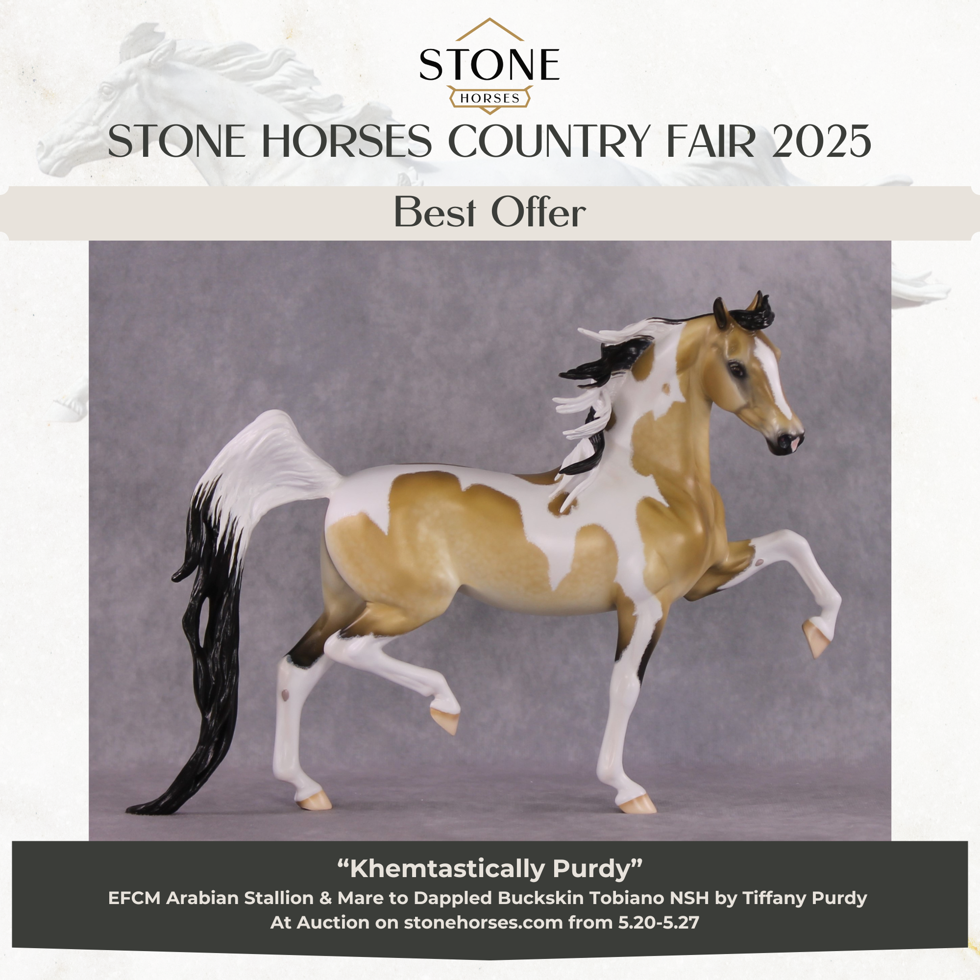 "Khemtastically Purdy" OOAK EFCM Saddlebred By Tiffany Purdy SHCF25 Best Offer 5/27/25