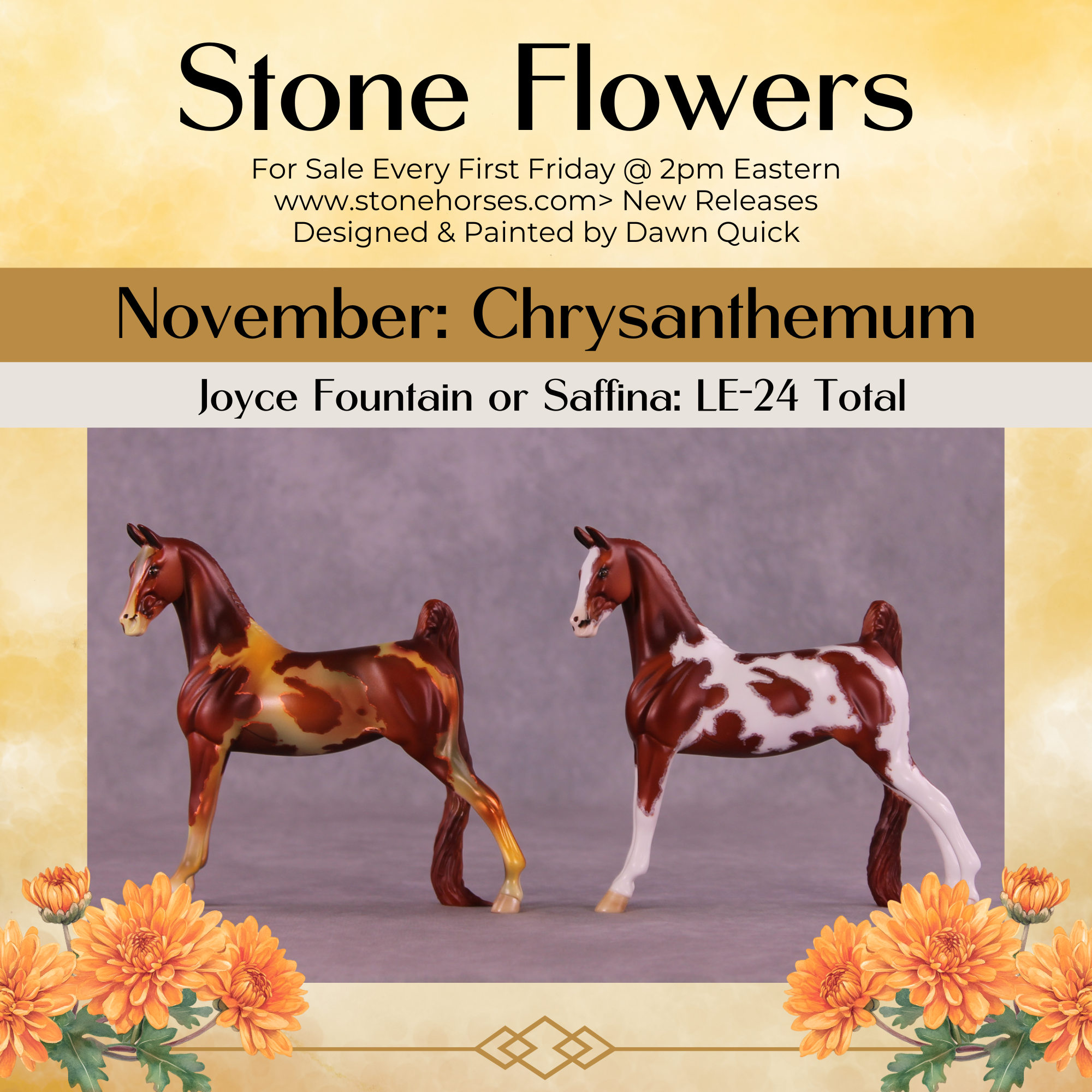 Joyce Fountain or Saffina LE-24 FCM Pebble Saddlebred by Dawn Quick FS25