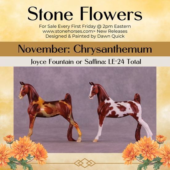 Joyce Fountain or Saffina LE-24 FCM Pebble Saddlebred by Dawn Quick FS25