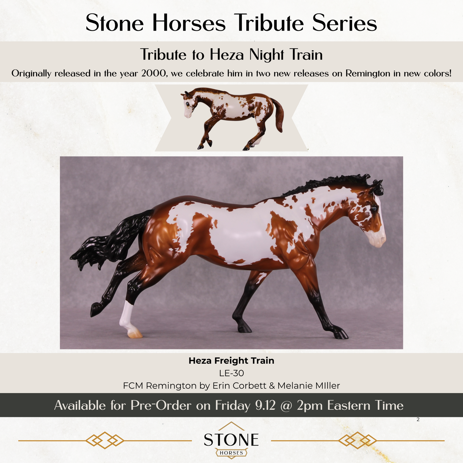 Pre-Order Heza Freight Train LE-30 FCM Remington by Erin Corbett TS25