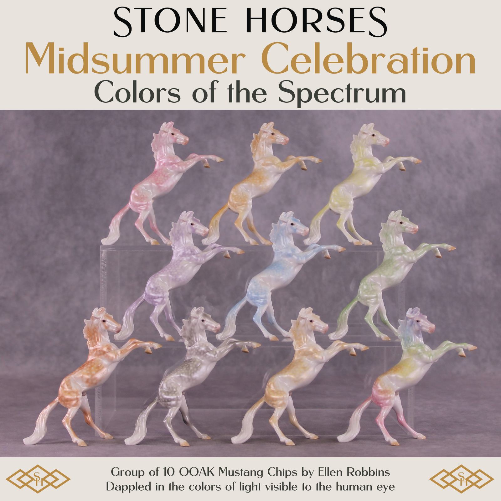 Stone Horses Midsummer Celebration Surprise Chips: The Rearing Mustang Chips Grab Bags by Ellen Robbins SCD25