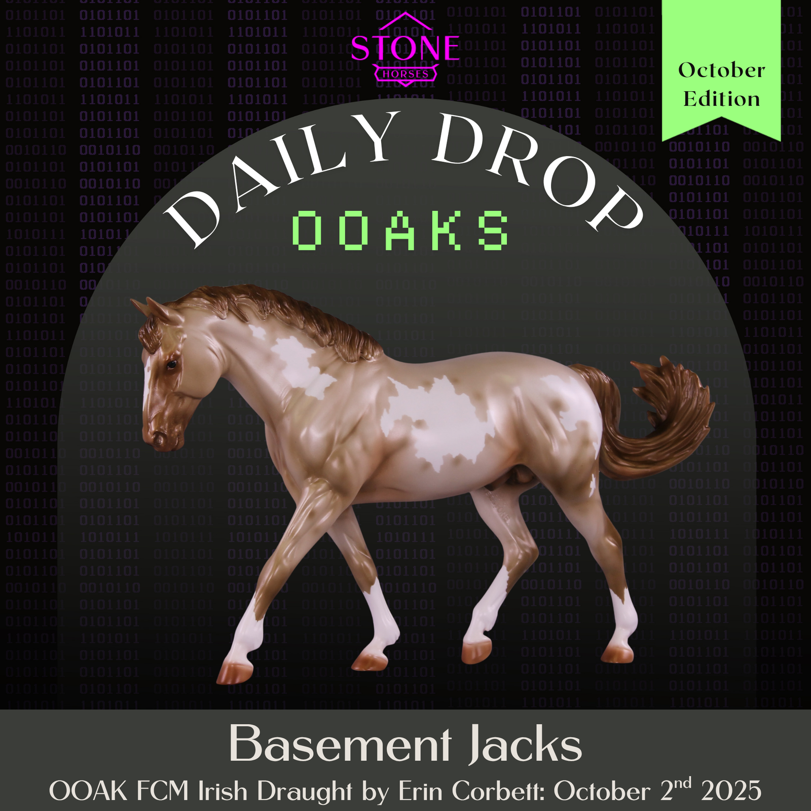 Basement Jacks OOAK FCM Irish Draught by Erin Corbett DDOOAKs25