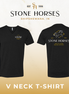 Stone Horses 2025 Logo V Neck T Shirt