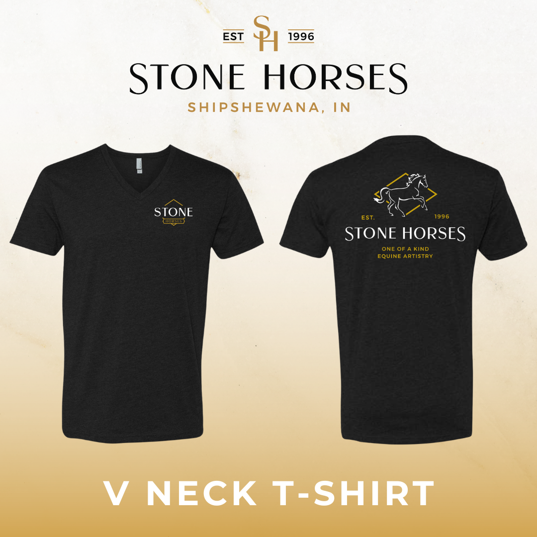 Stone Horses 2025 Logo V Neck T Shirt