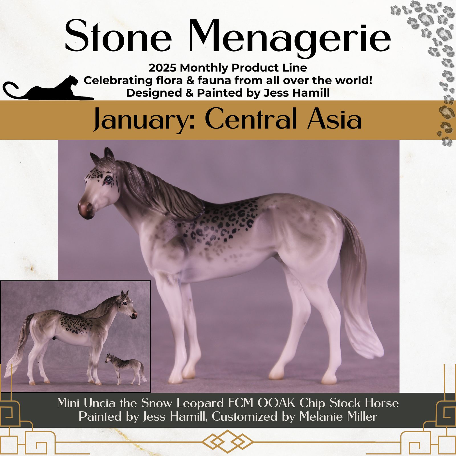 Mini Uncia OOAK EFCM Chip Stock Horse by Jess Hamill & Melanie Miller SCD26