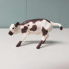 Chip Steak OOAK Dark Brown &amp; White Cow Chip By Andrea Thomason - National Hamburger Day - HBD24