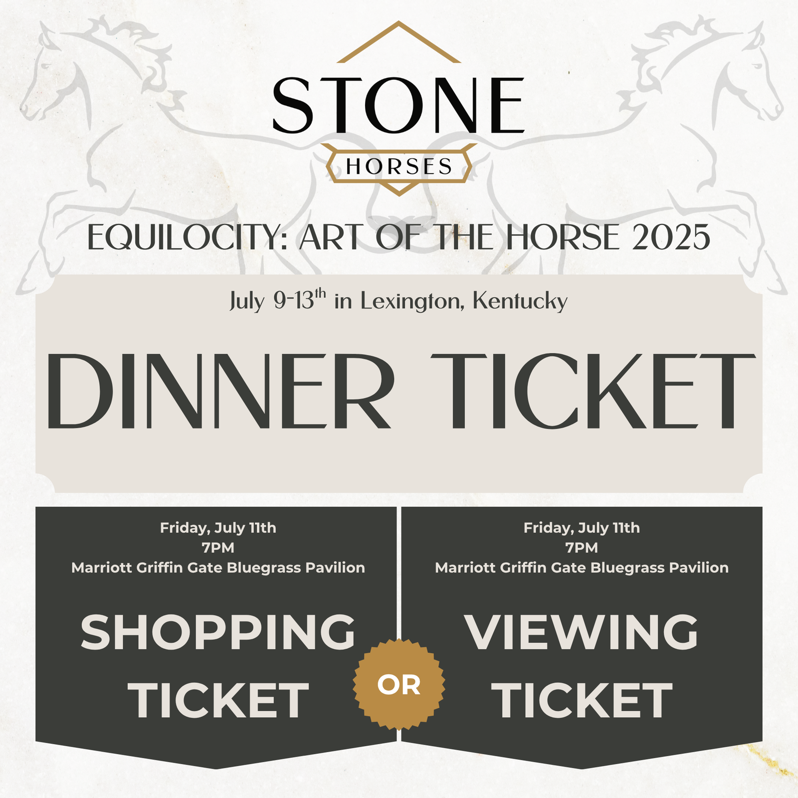 Equilocity 2025 Friday Night Dinner Tickets - July 11th - 7pm Marriott Griffin Gate