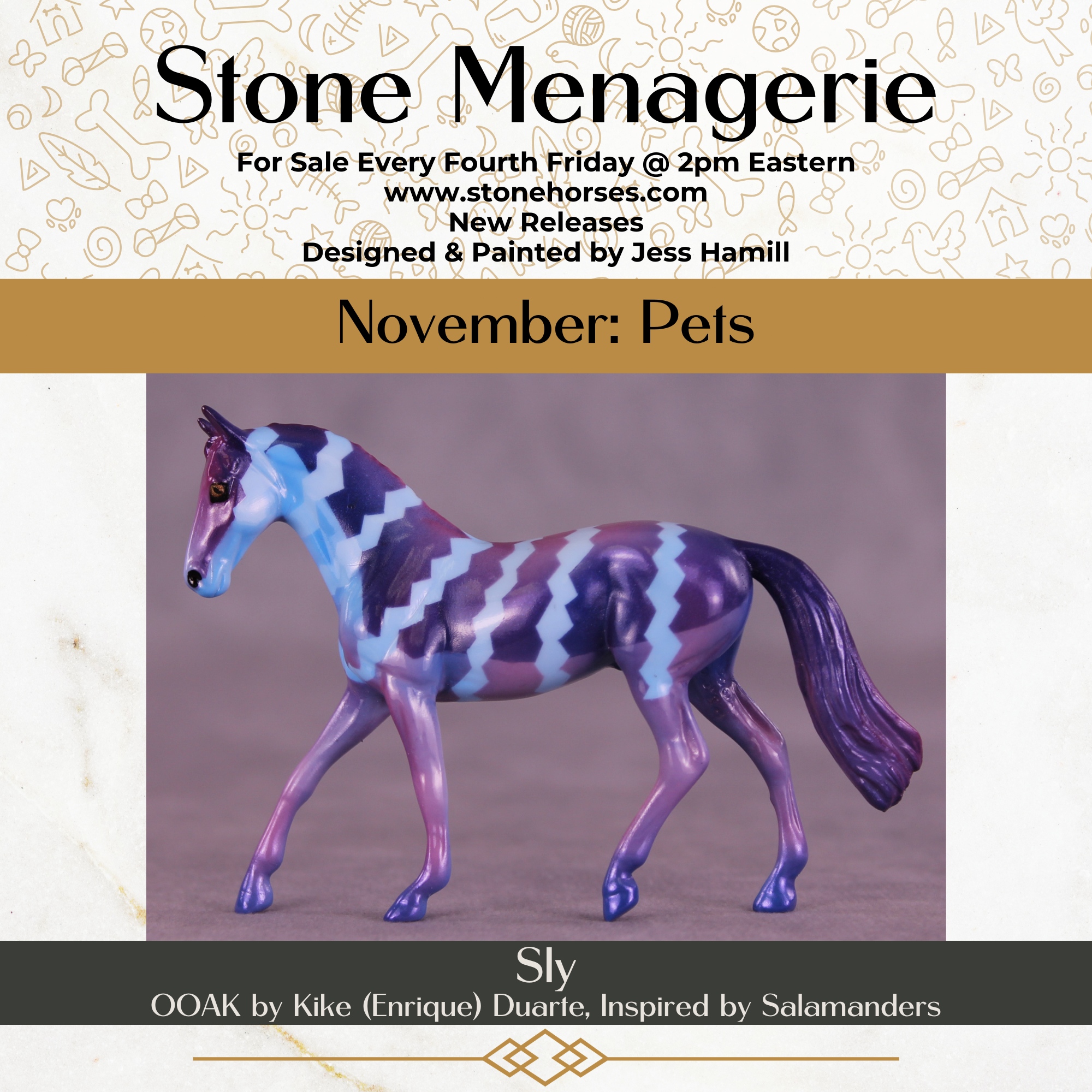 Sly OOAK Chip Warmblood by Kike (Enrique) Duarte MS25