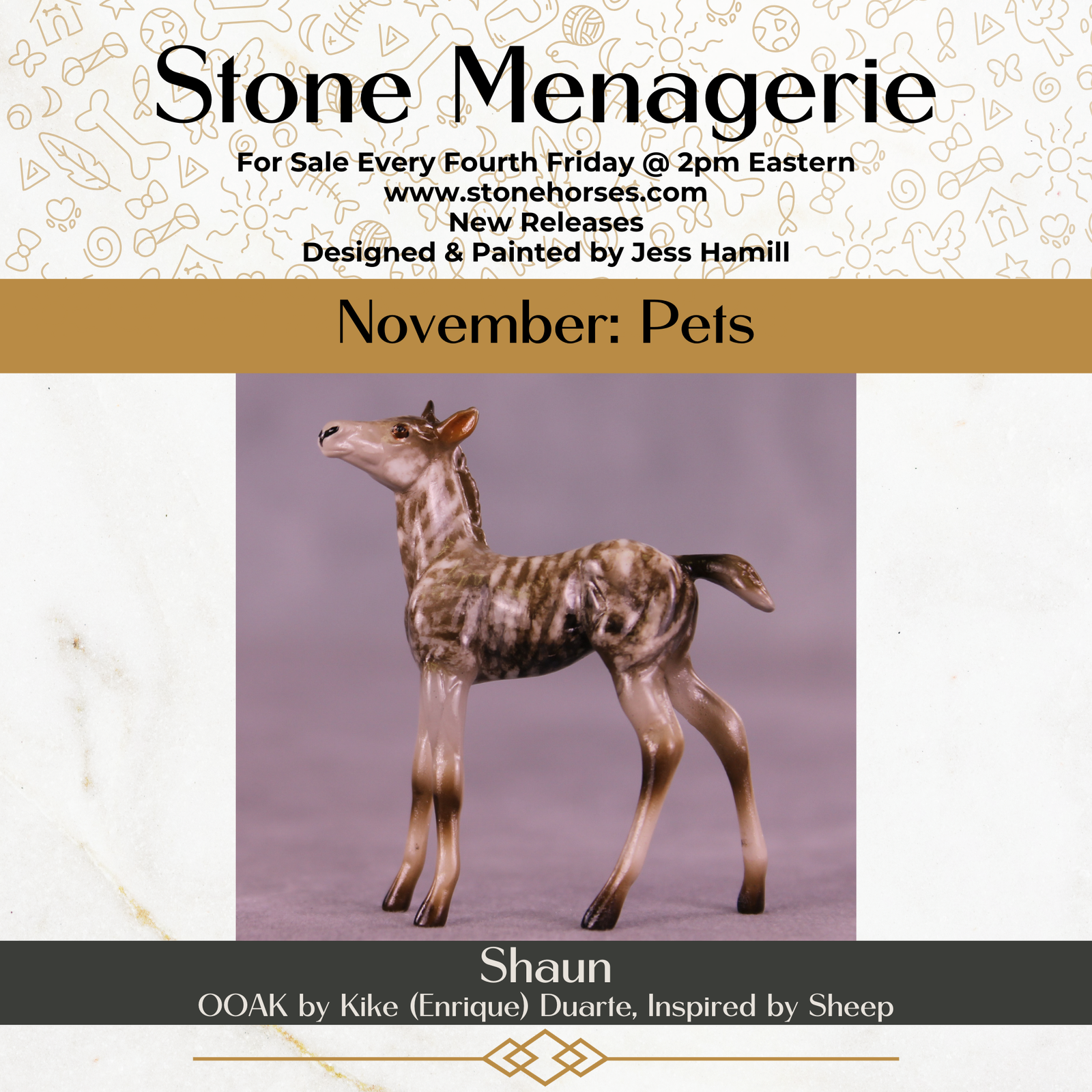 Shaun OOAK Chip Foal by Kike (Enrique) Duarte MS25