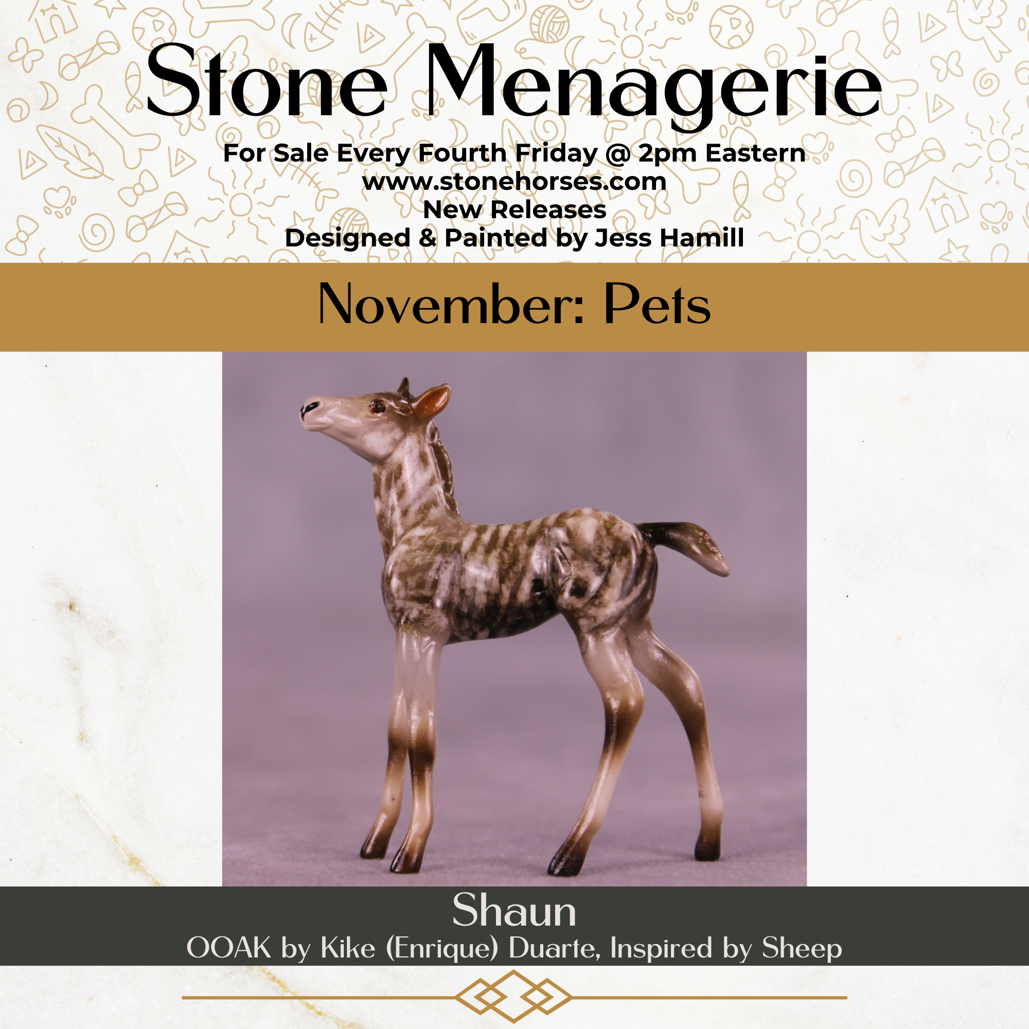 Shaun OOAK Chip Foal by Kike (Enrique) Duarte MS25