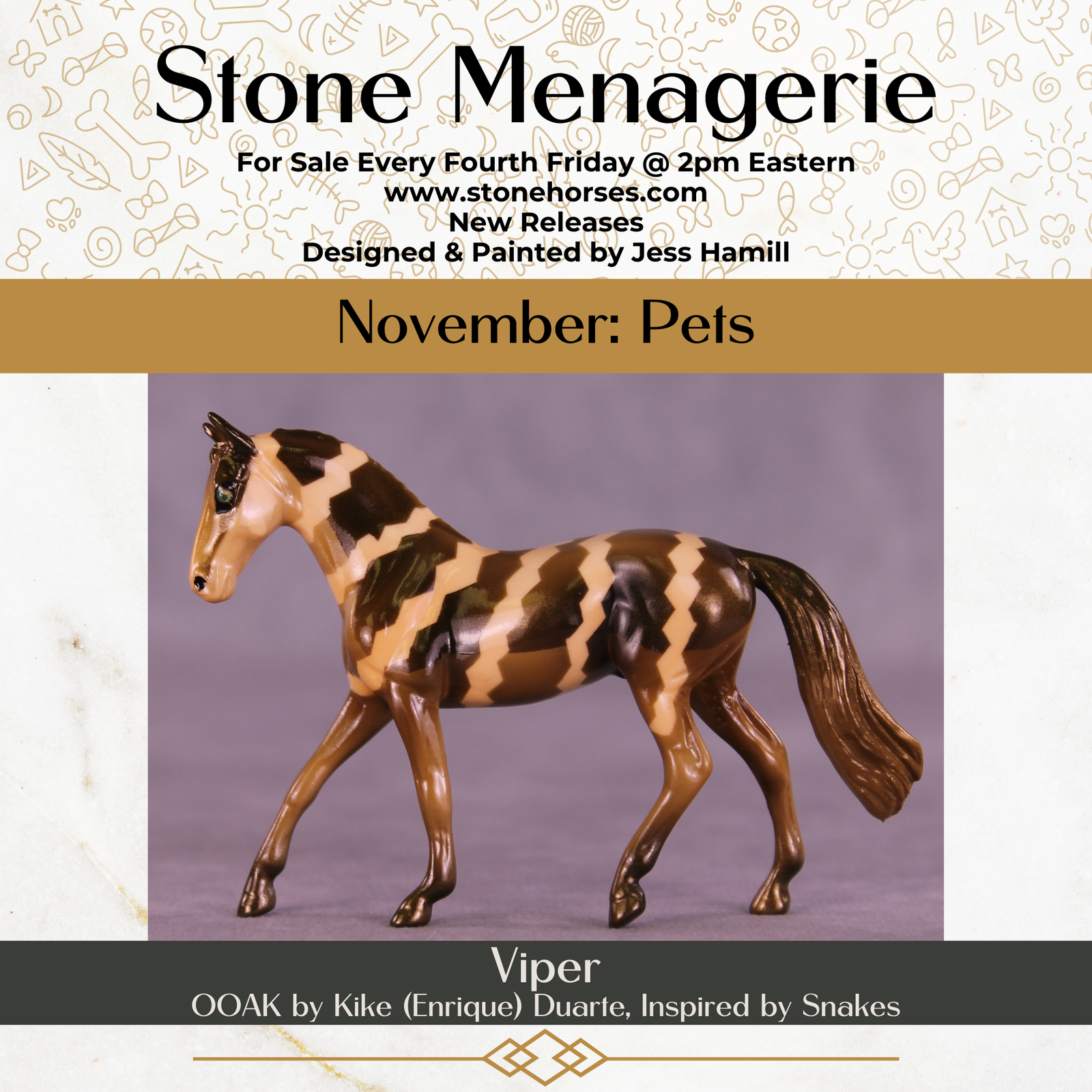 Viper OOAK Chip Warmblood by Kike (Enrique) Duarte MS25