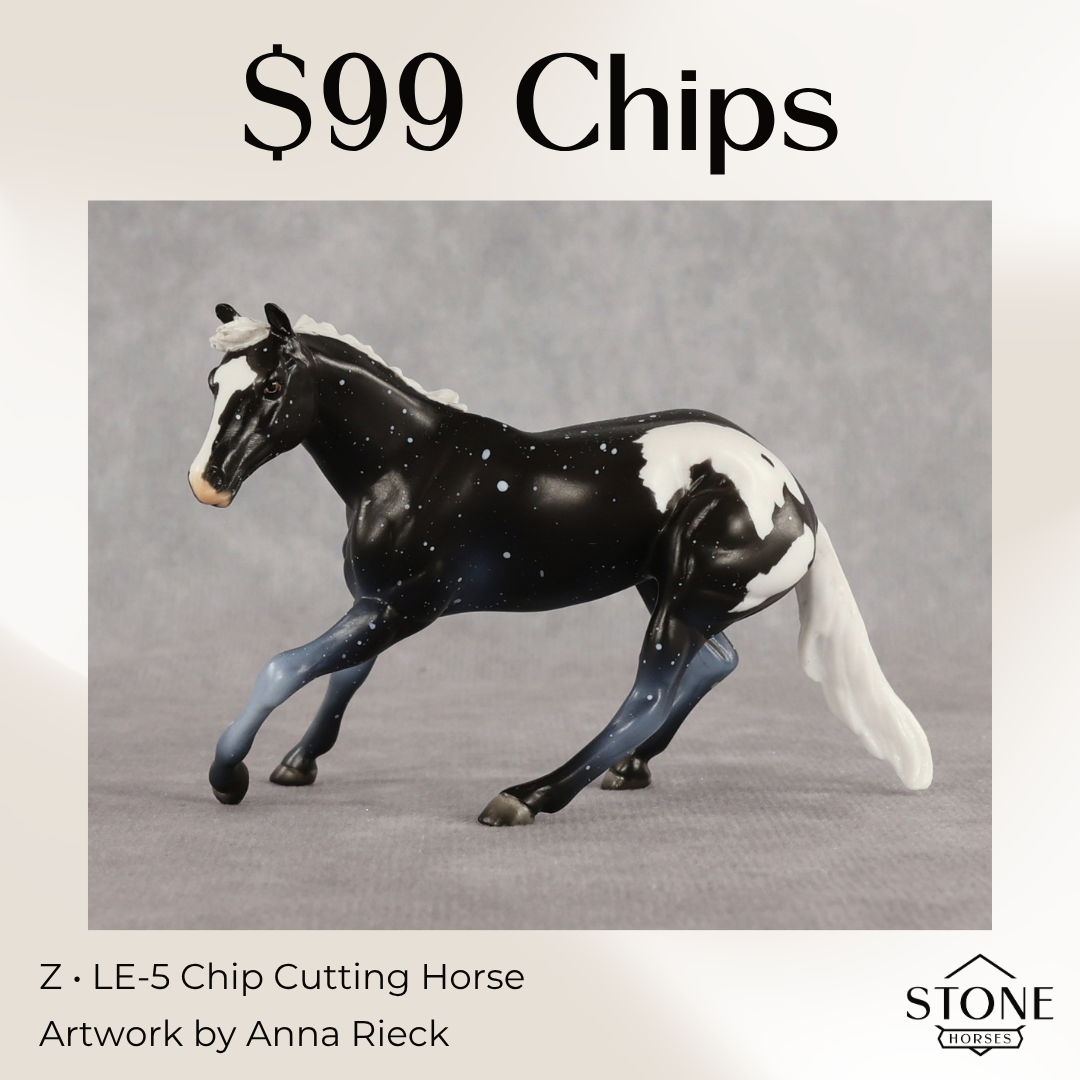 Z LE-5 Chip Cutting Horse by Anna Rieck June $99 Chips