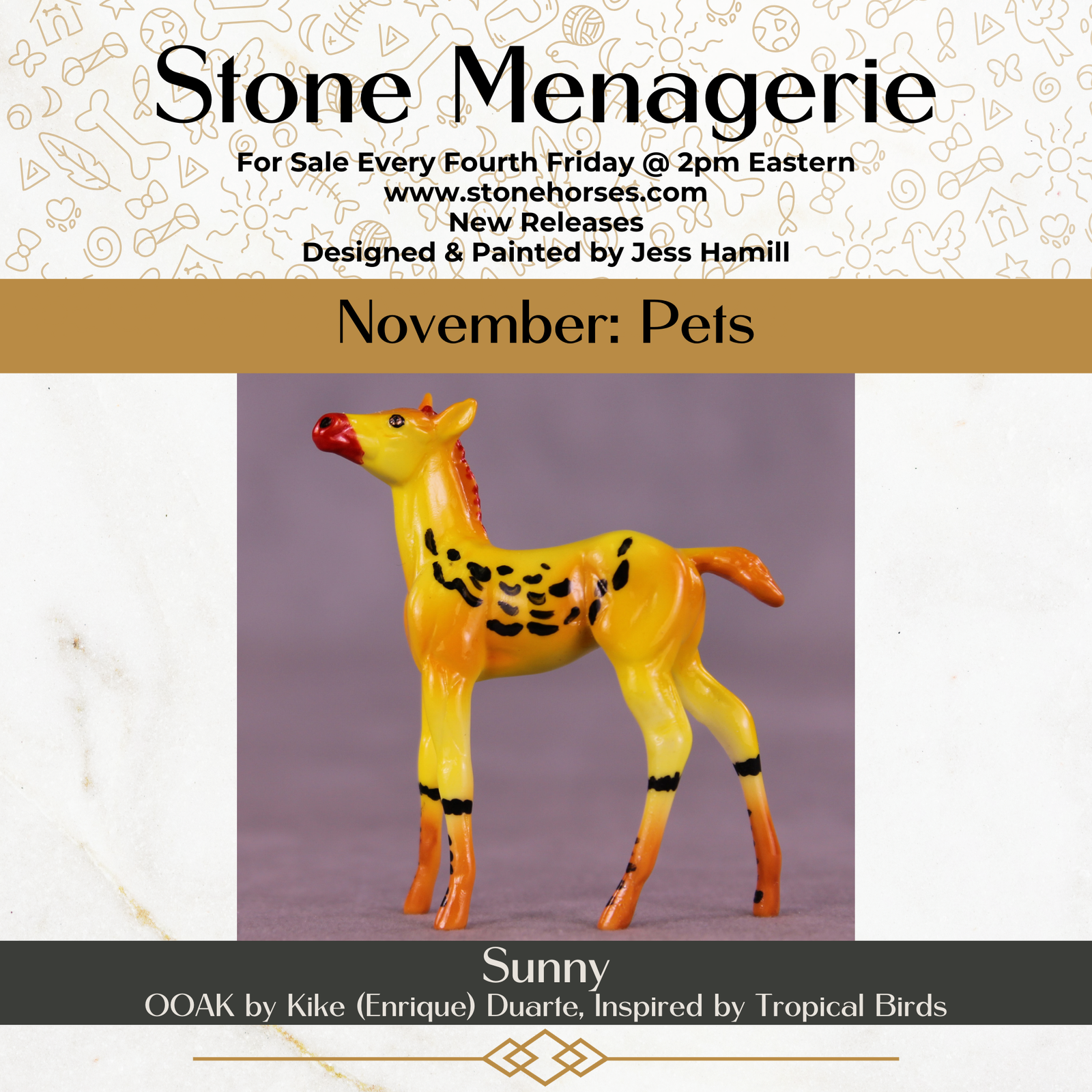 Sunny OOAK Chip Foal by Kike (Enrique) Duarte MS25