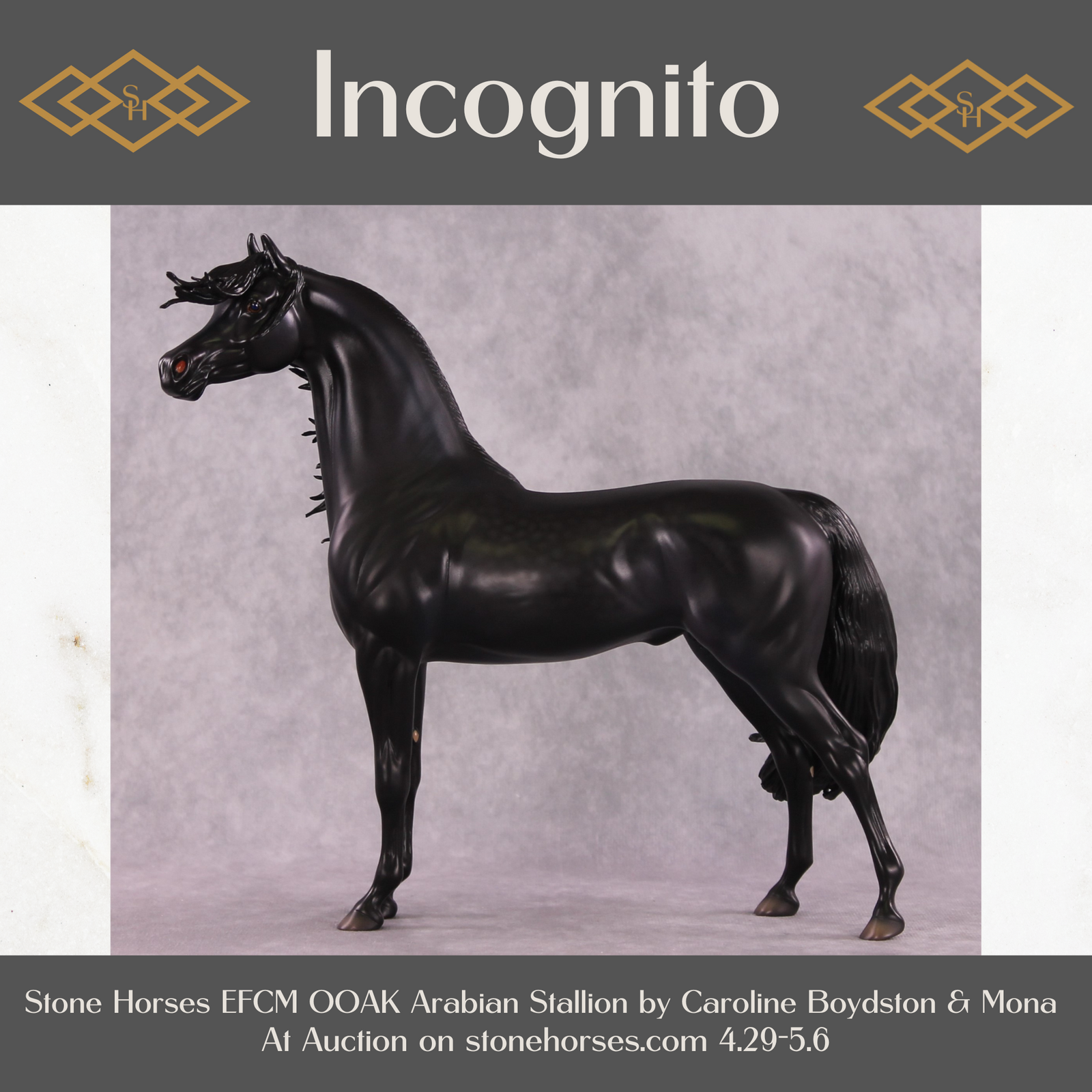 "Incognito" OOAK EFCM Arab Stallion By Caroline Boydston Best Offer 5/6/2025