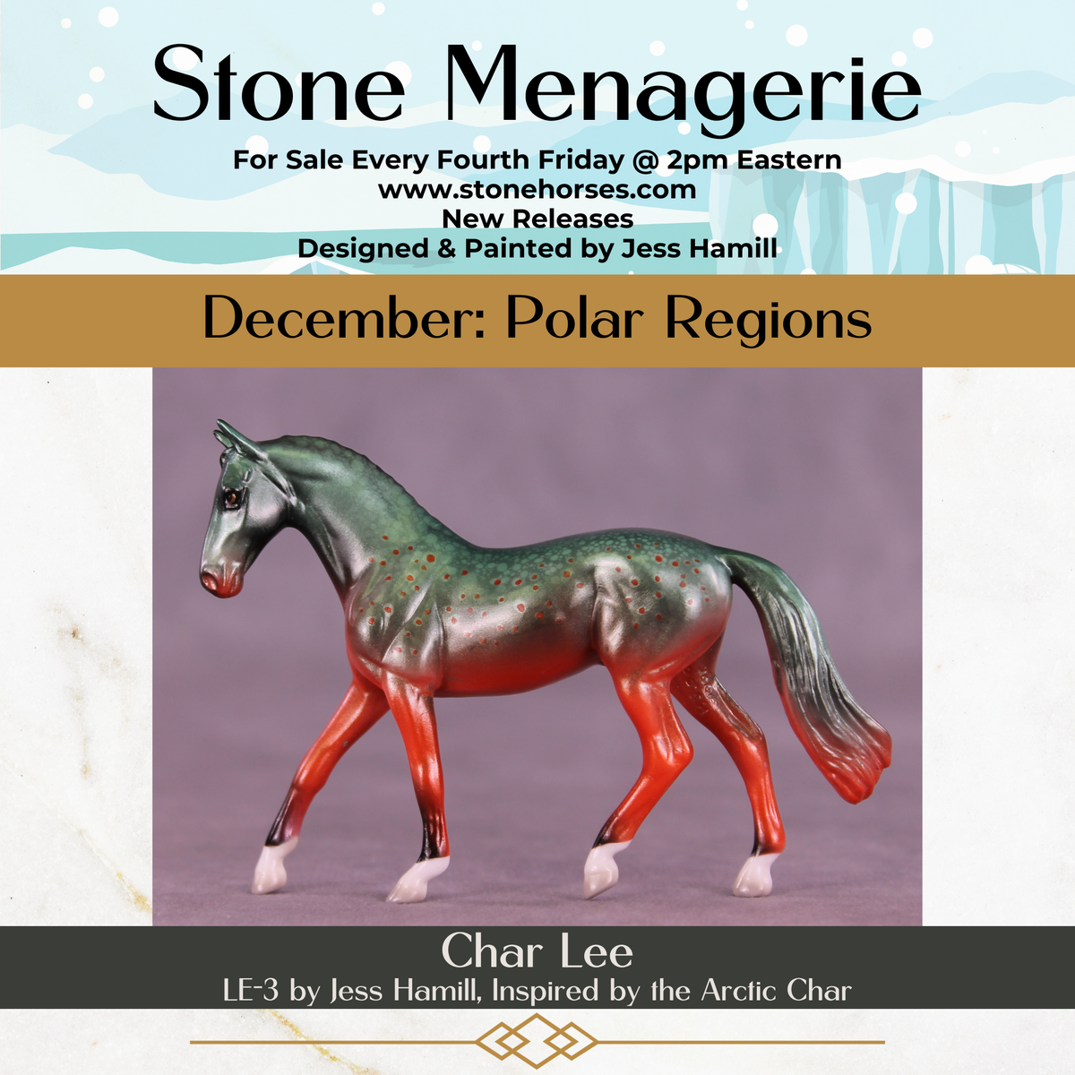 Char Lee LE-3 Chip Warmblood by Jess Hamill MS25