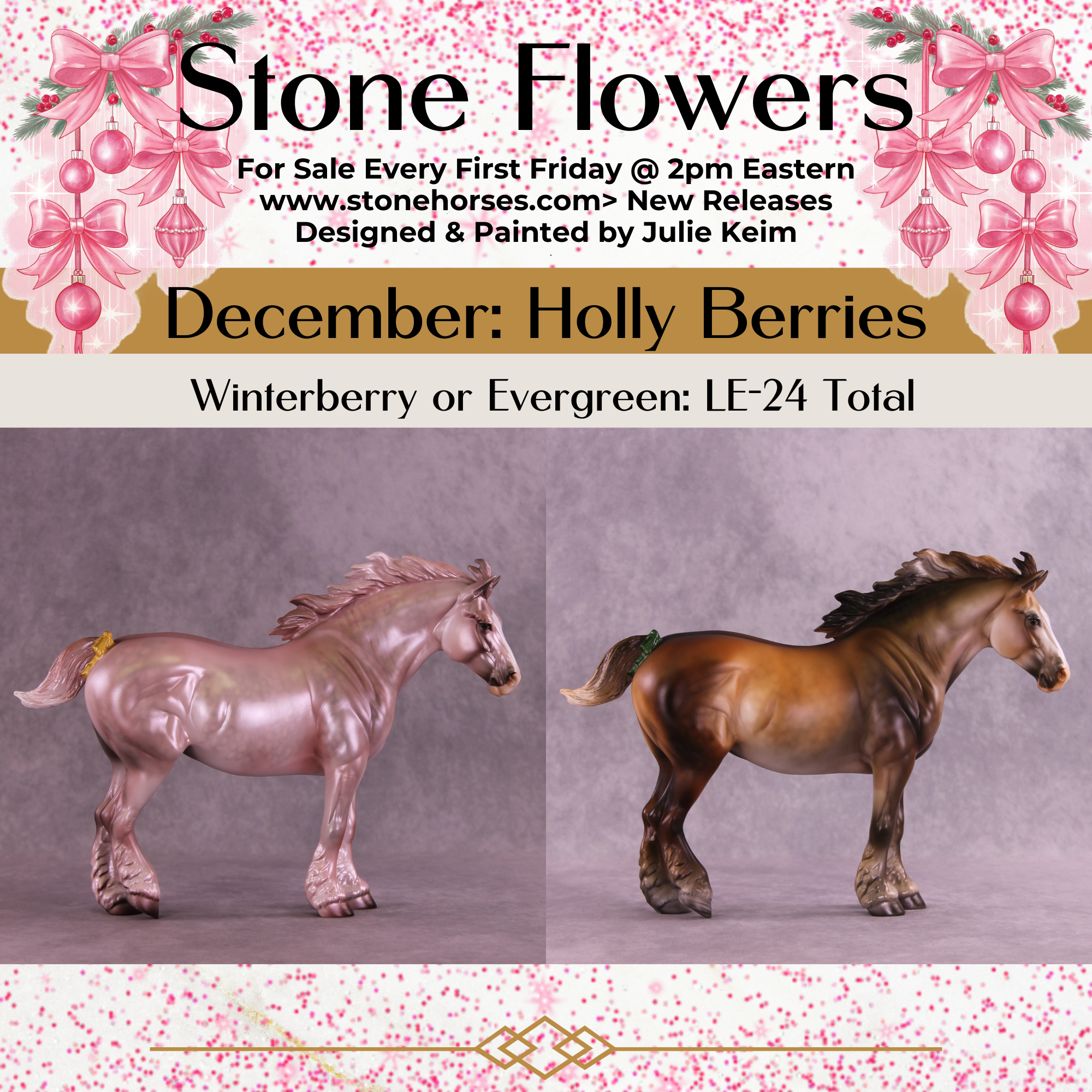 Winterberry or Evergreen LE-24 FCM Bunny by Julie Keim FS25