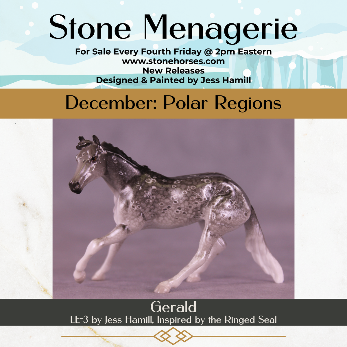 Gerald LE-3 Chip Cutting Horse by Jess Hamill MS25