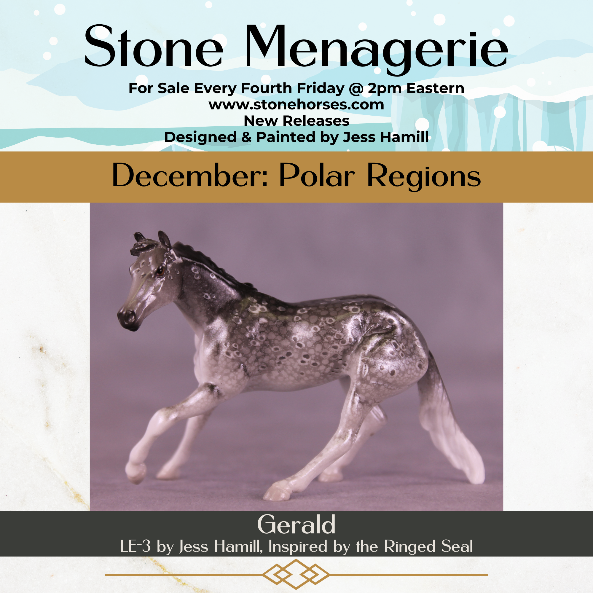 Gerald LE-3 Chip Cutting Horse by Jess Hamill MS25