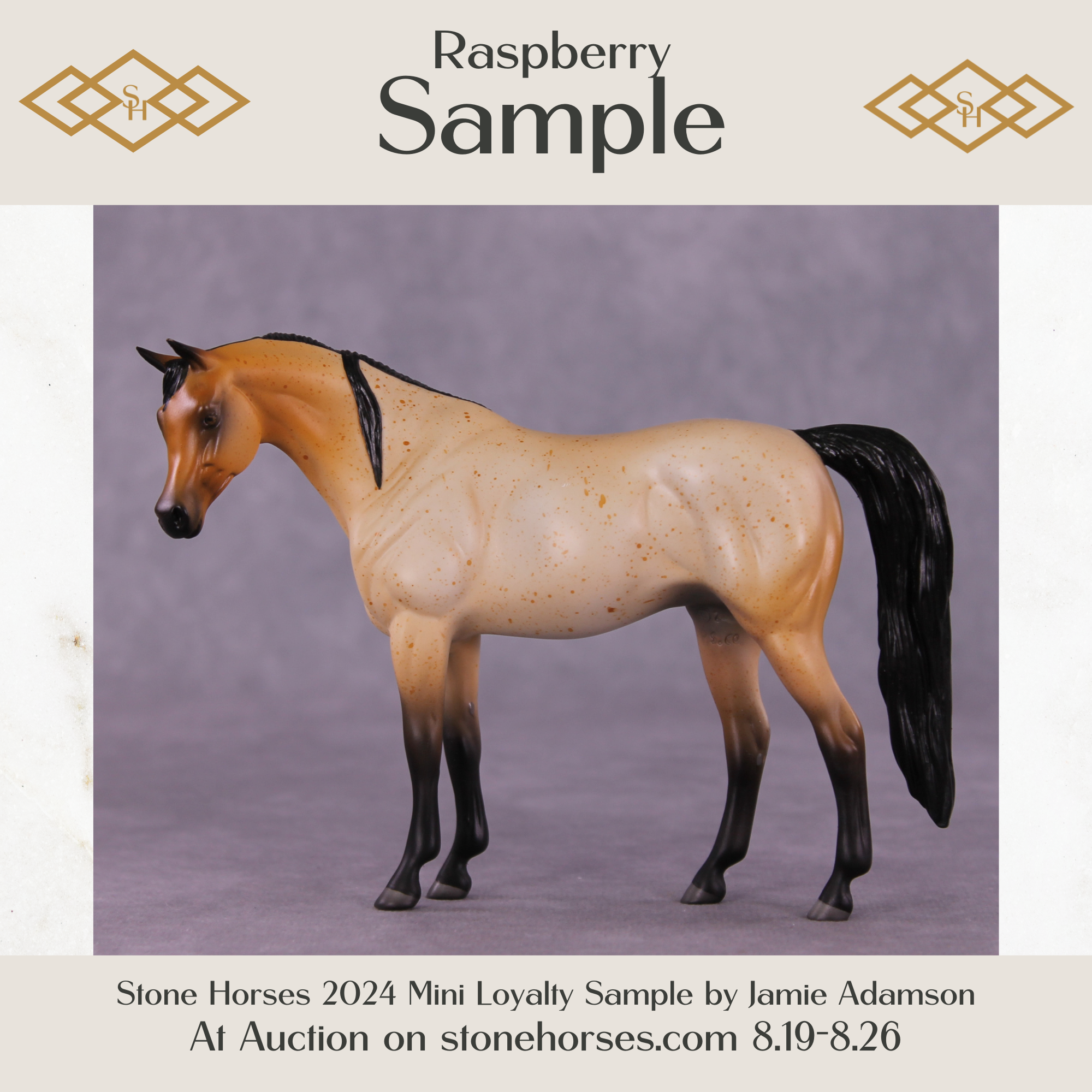 Raspberry Sample Pebble Arabian by Jamie Adamson SS825