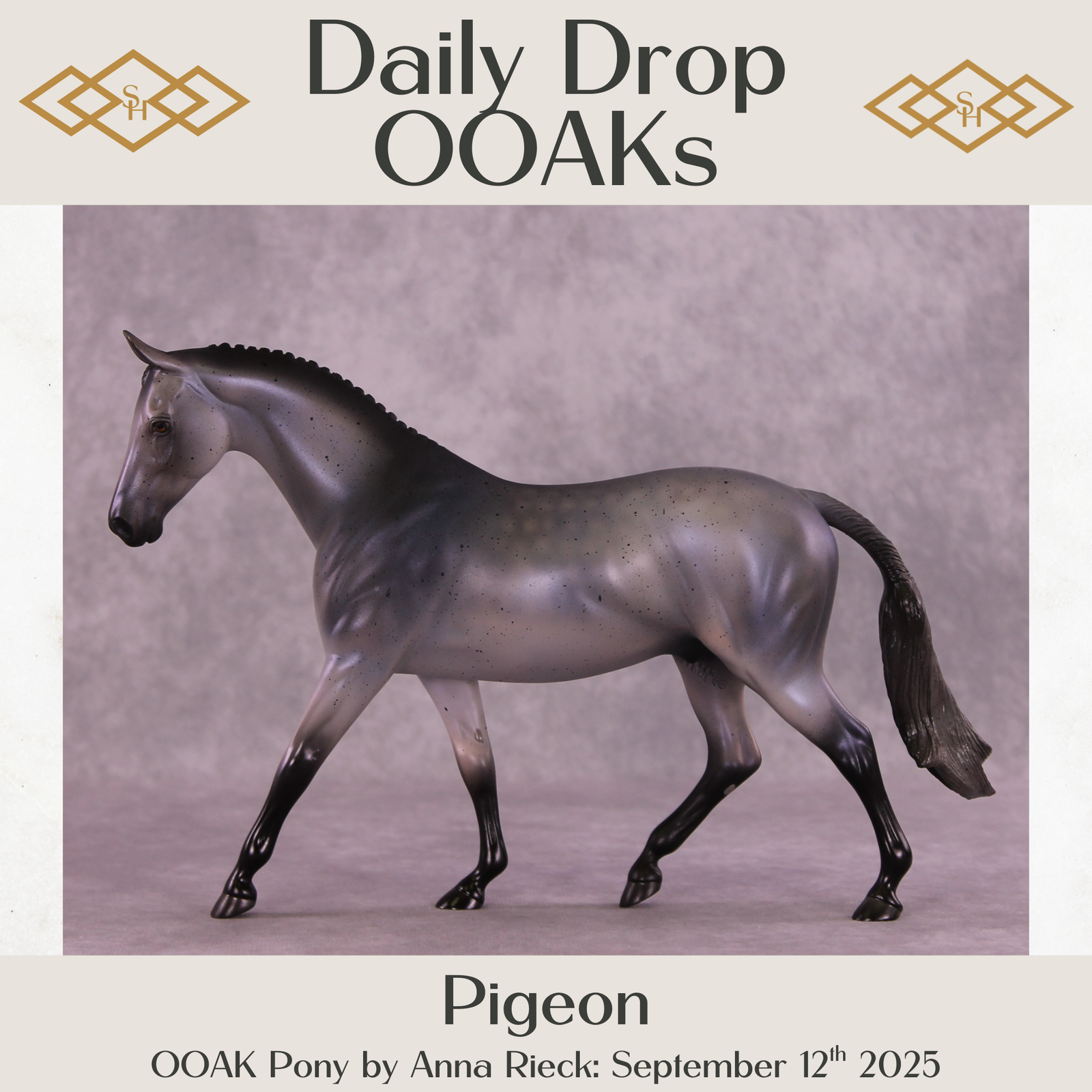 Pigeon OOAK Pony by Anna Rieck DDOOAKs25