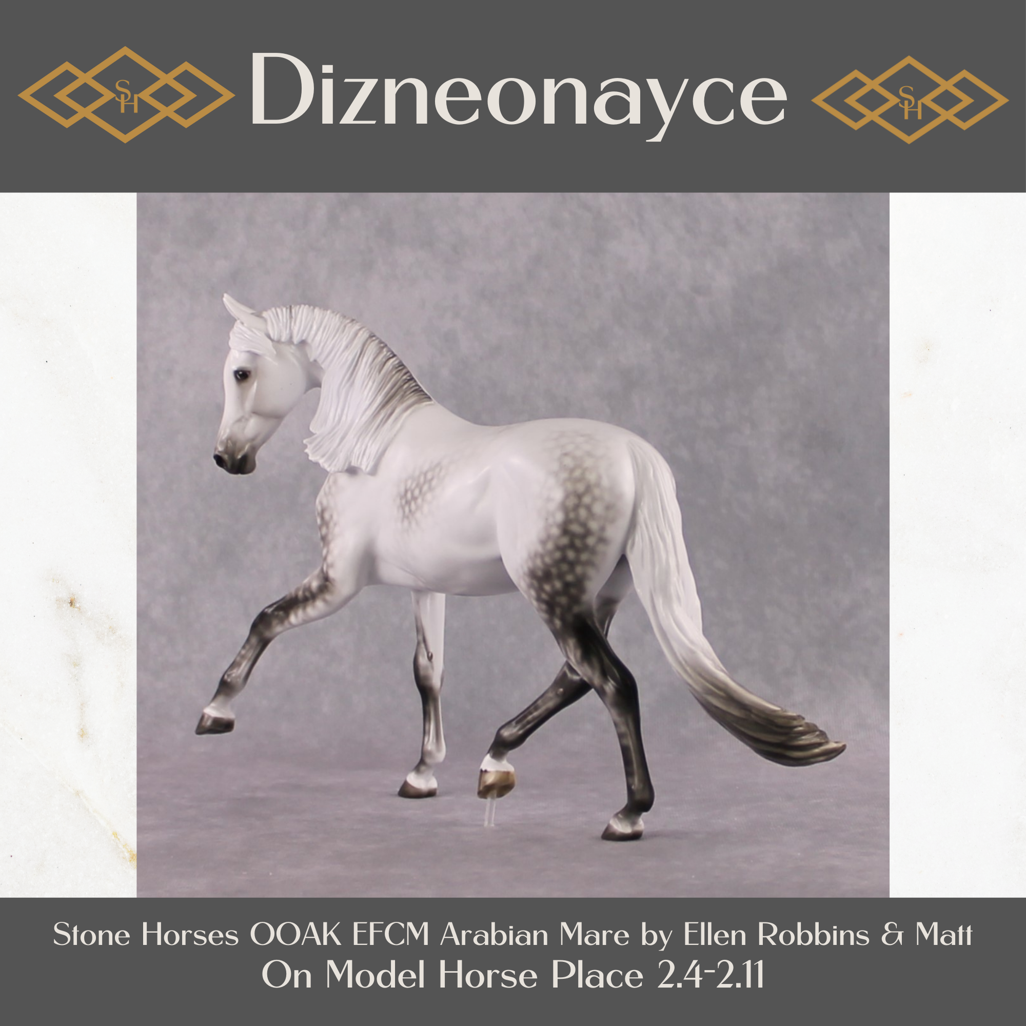 Stone Horses OOAK EFCM &quot;Dizneonayce&quot; - Half Passing Arabian Mare by Ellen Robbins &amp; Matt 02/11/2025