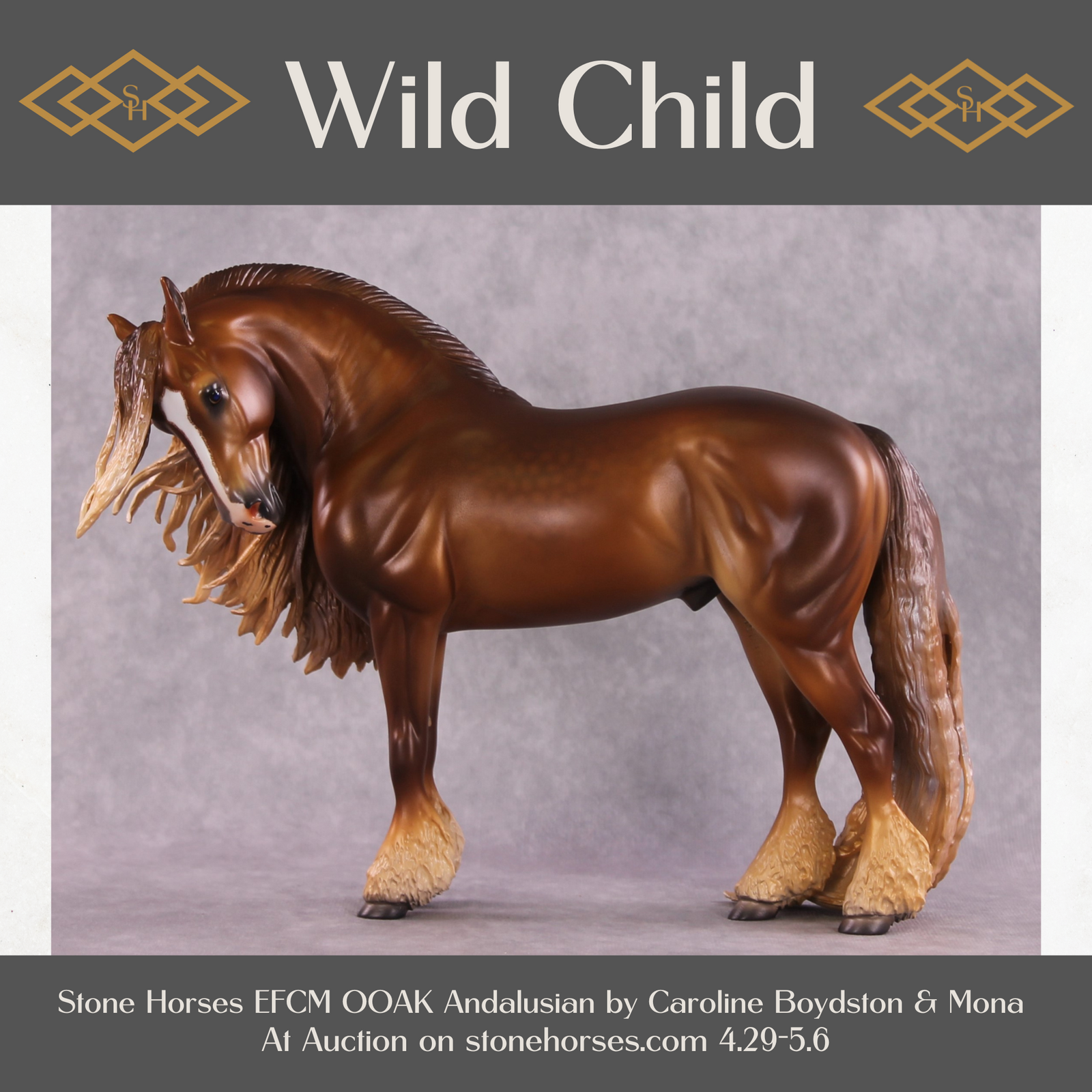"Wild Child" OOAK EFCM Andalusian By Caroline Boydston Best Offer 5/6/2025