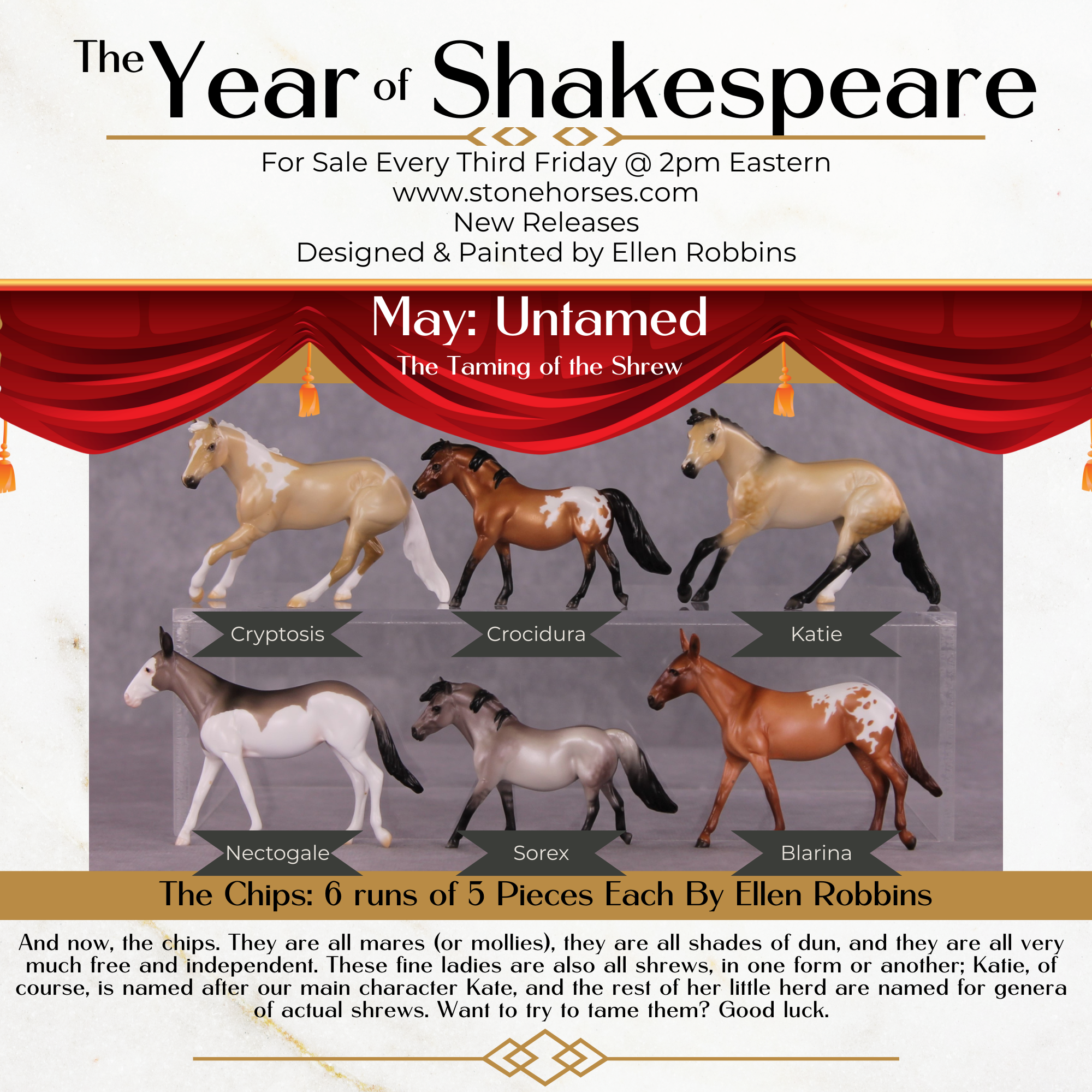 "Cryptosis" LE-5 Cutter Chip Mare By Ellen Robbins CL25