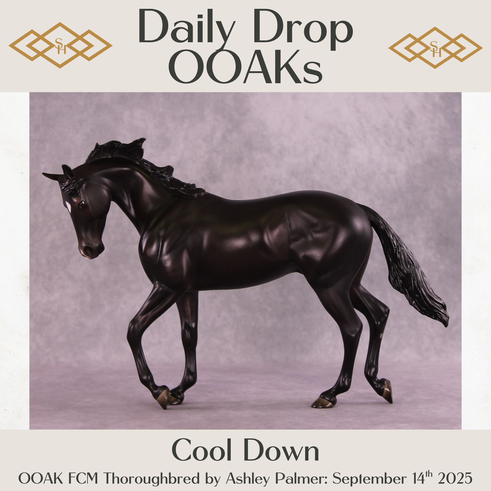 Cool Down OOAK FCM Thoroughbred by Ashley Palmer DDOOAKs25