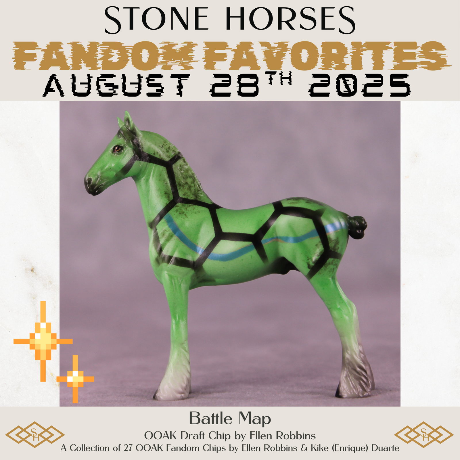 Battle Map OOAK Chip Standing Draft by Ellen Robbins SCD25