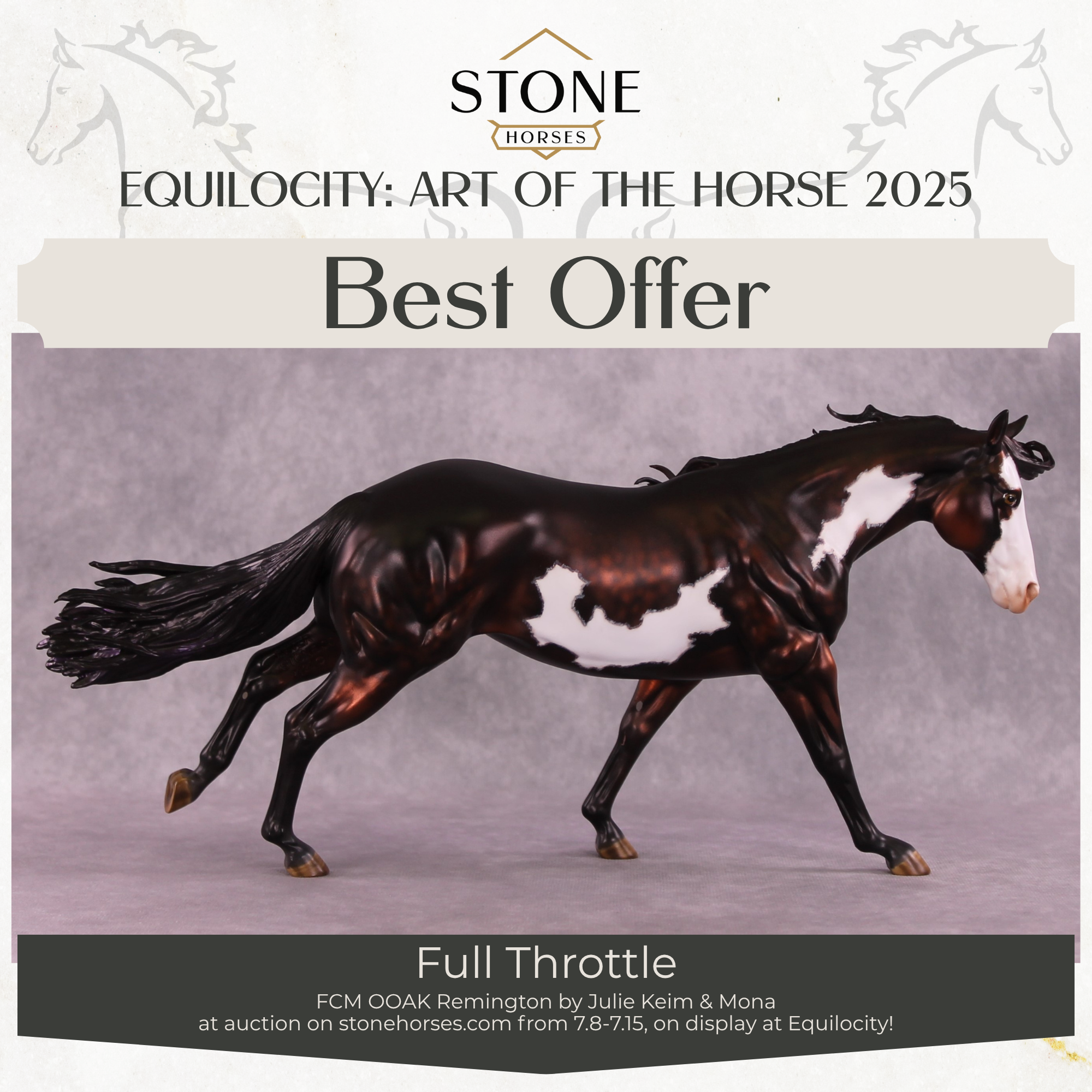 "Full Throttle" OOAK FCM Remington by Julie Keim Best Offer EQ25 07/15/25