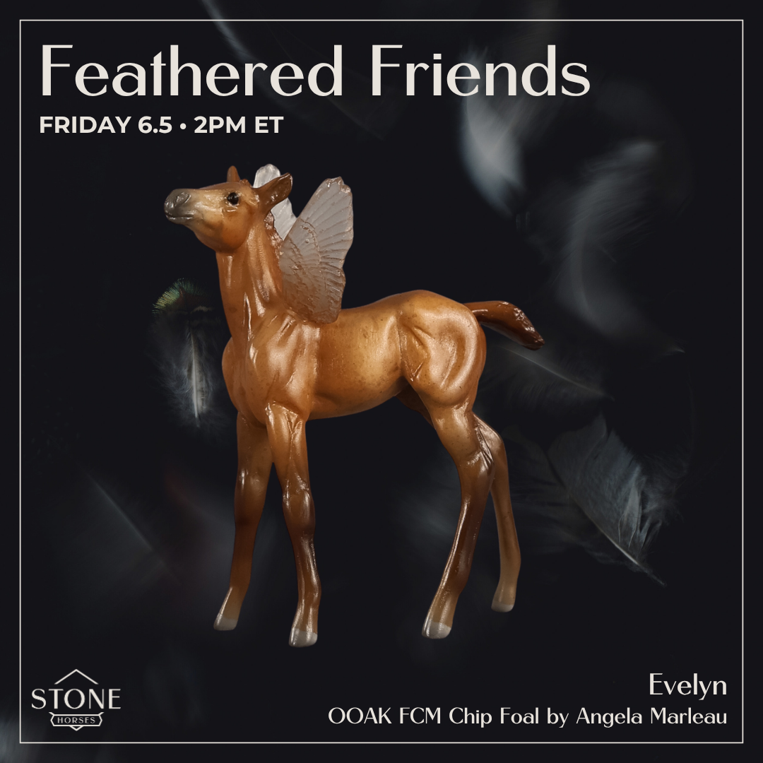 Evelyn OOAK FCM Chip Foal by Angela Marleau FTF26