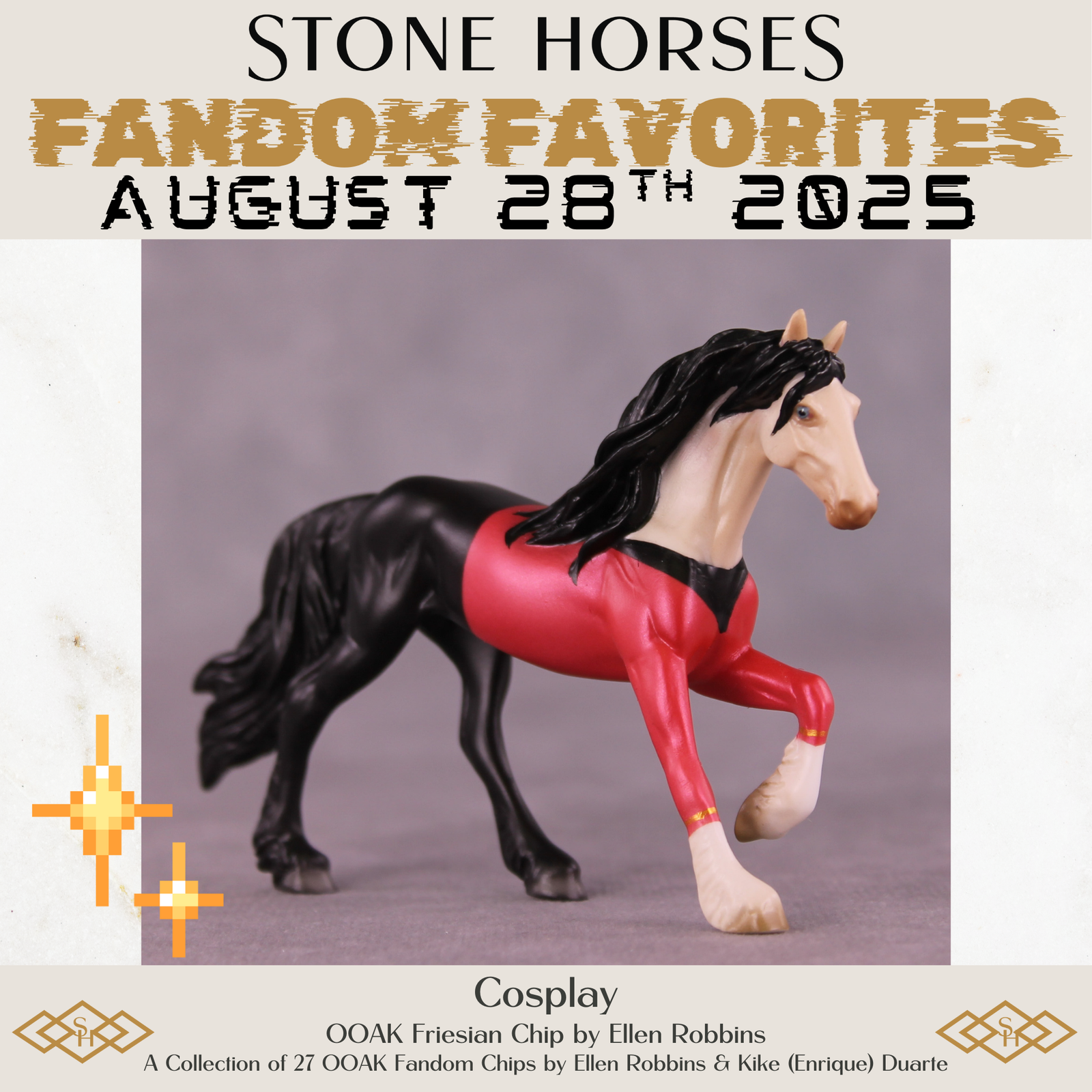 Cosplay OOAK Chip Friesian by Ellen Robbins SCD25