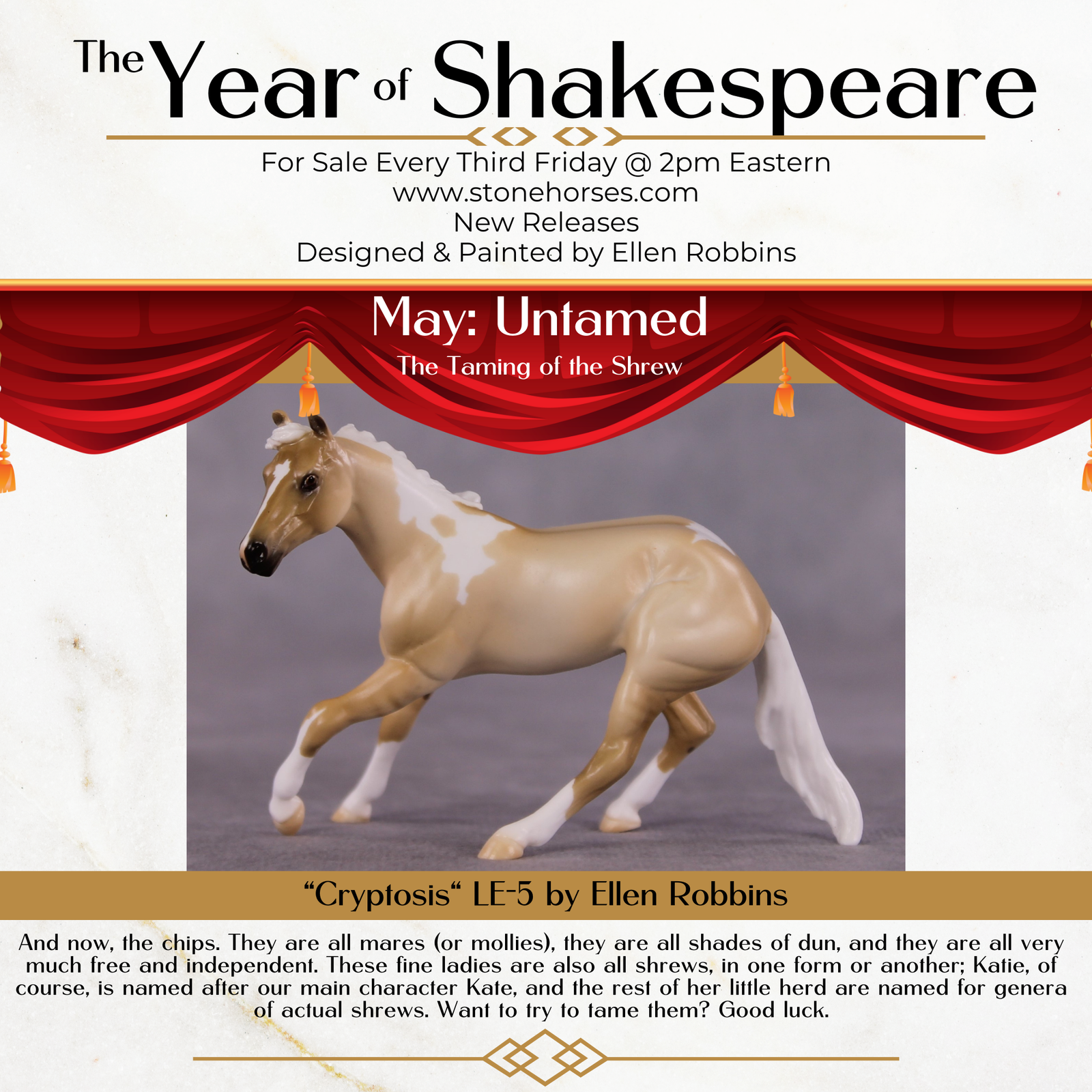 "Cryptosis" LE-5 Cutter Chip Mare By Ellen Robbins CL25