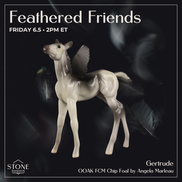 Gertrude OOAK FCM Chip Foal by Angela Marleau FTF26