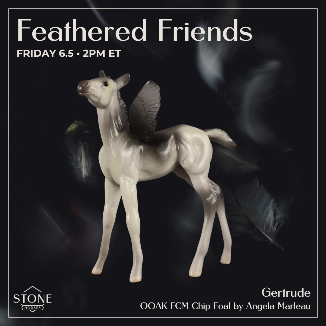 Gertrude OOAK FCM Chip Foal by Angela Marleau FTF26