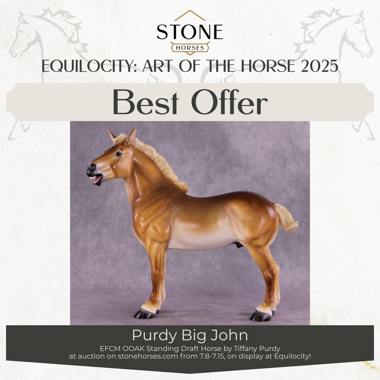 "Purdy Big John" OOAK EFCM Standing Drafter Tiffany Purdy Best Offer EQ25 07/15/25