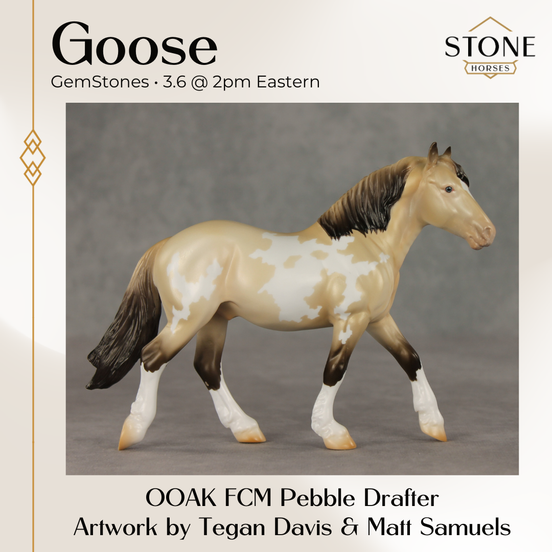 Goose OOAK FCM Pebble Drafter by Tegan Davis & Matt Samuels GS26