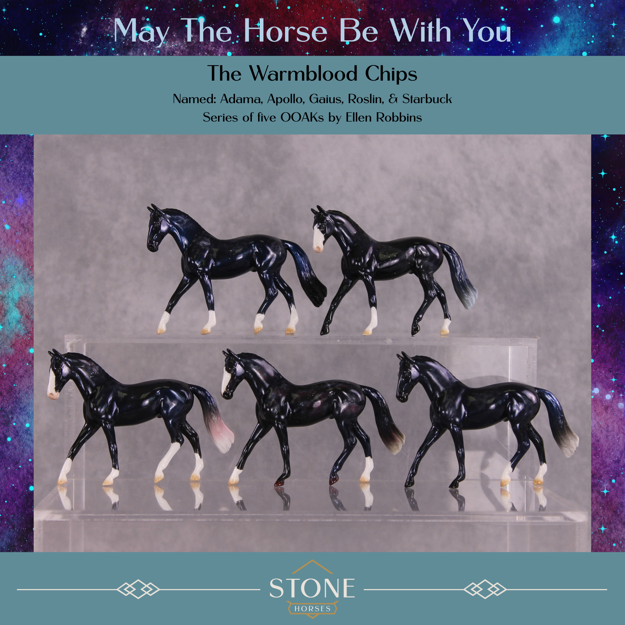 May The Fourth Be With You OOAK Surprise Warmblood Chips Grab Bag by Ellen Robbins SCD25