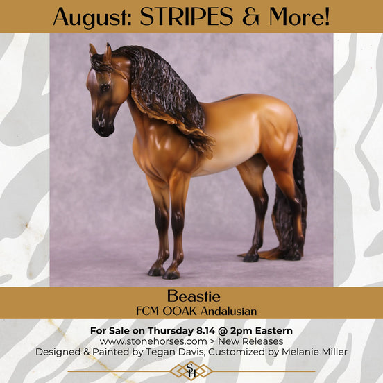 Beastie OOAK FCM Andalusian by Tegan Davis GS825
