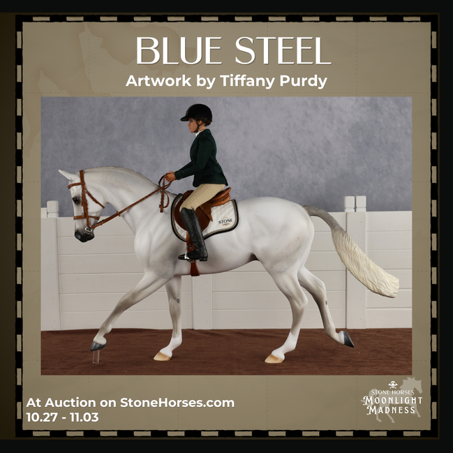 Blue Steel OOAK EFCM Thoroughbred by Tiffany Purdy MM26