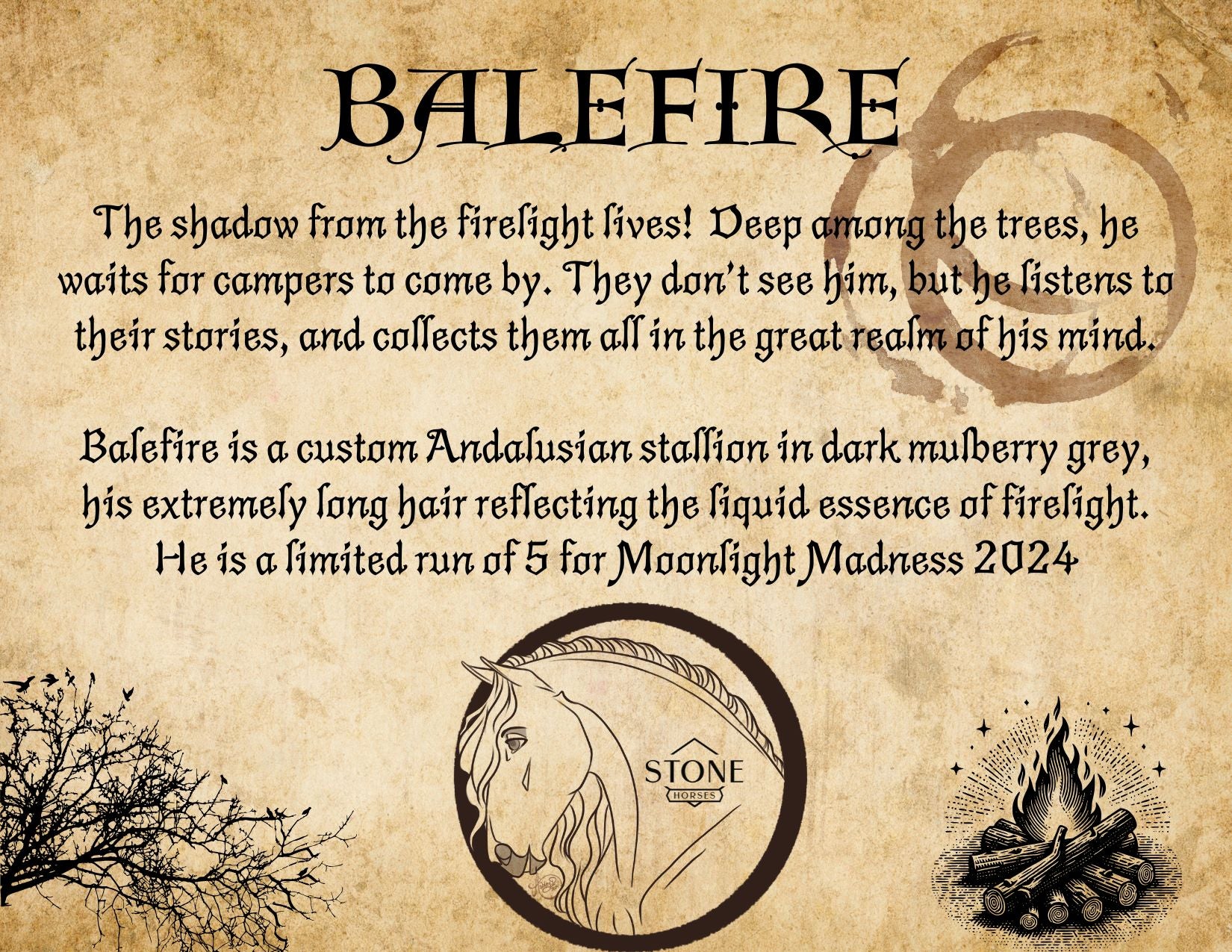 Balefire LE 5 Custom Shaded Liver Chestnut Andalusian By Jess Hamill MM24 Run