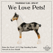 Raise the Woof LE-5 Chip Standing Drafter by Jess Hamill SCD26