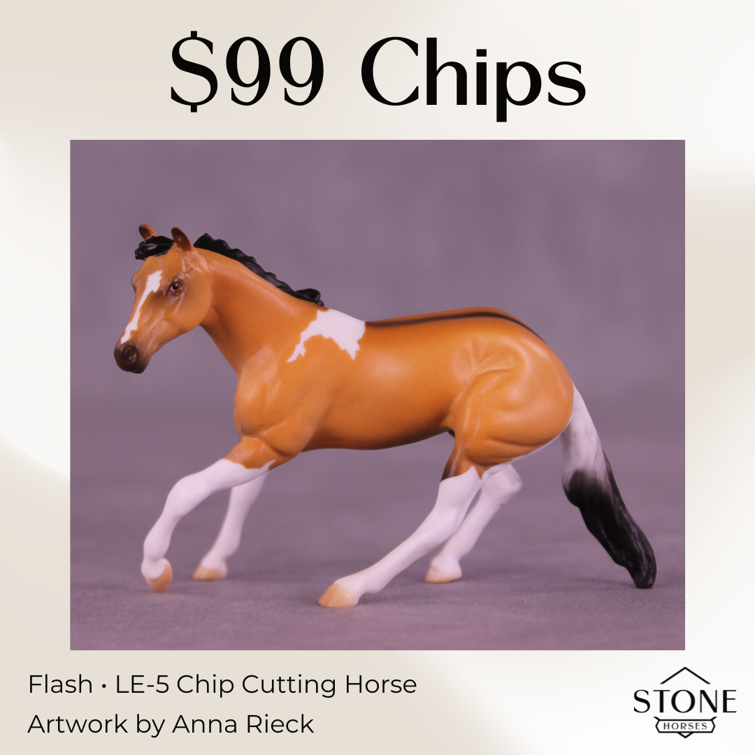 Flash LE-5 Chip Cutting Horse by Anna Rieck February $99 Chips
