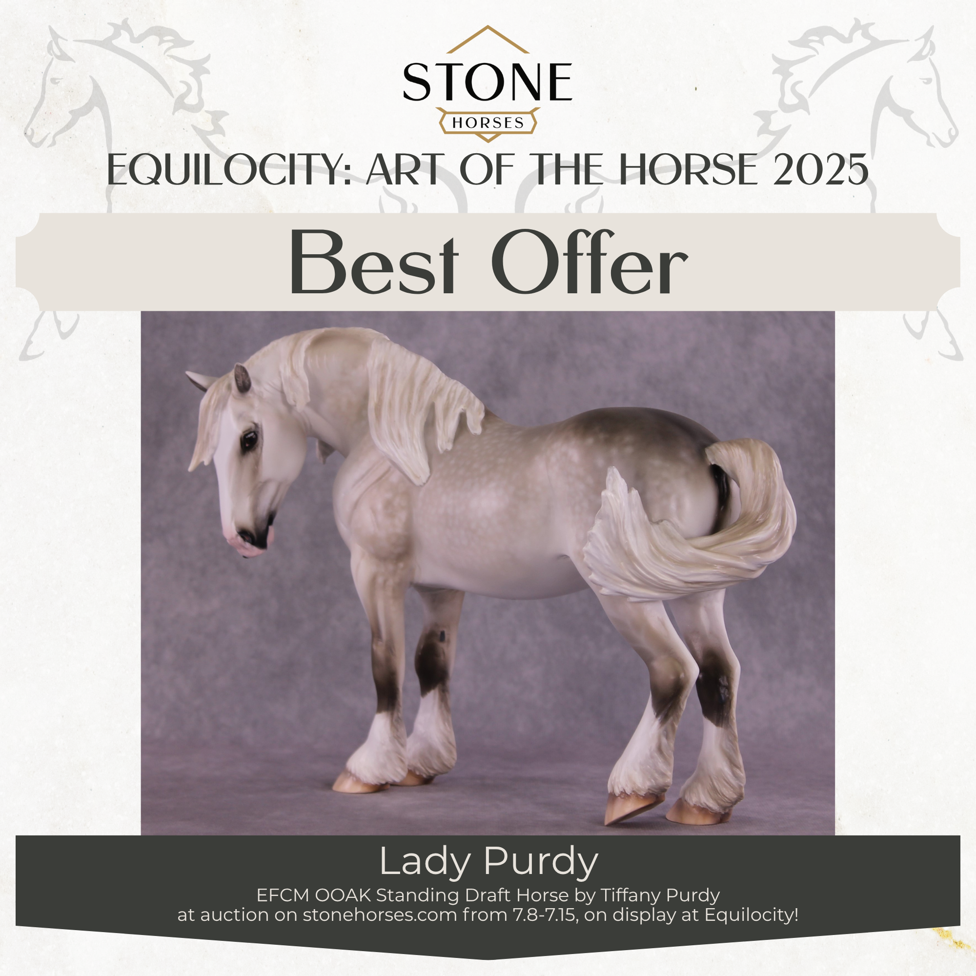 "Lady Purdy" OOAK EFCM Standing Drafter Tiffany Purdy Best Offer EQ25 07/15/25